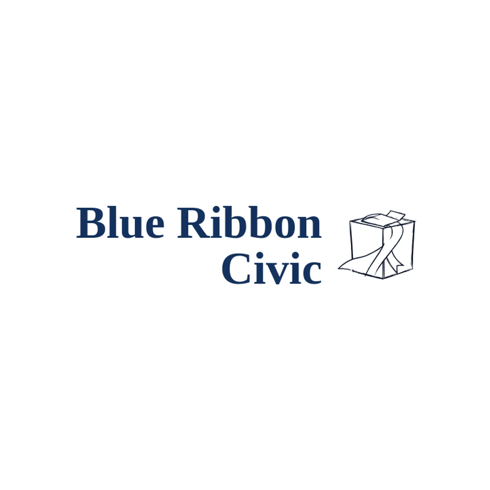 Blue Ribbon Civic logo for vote