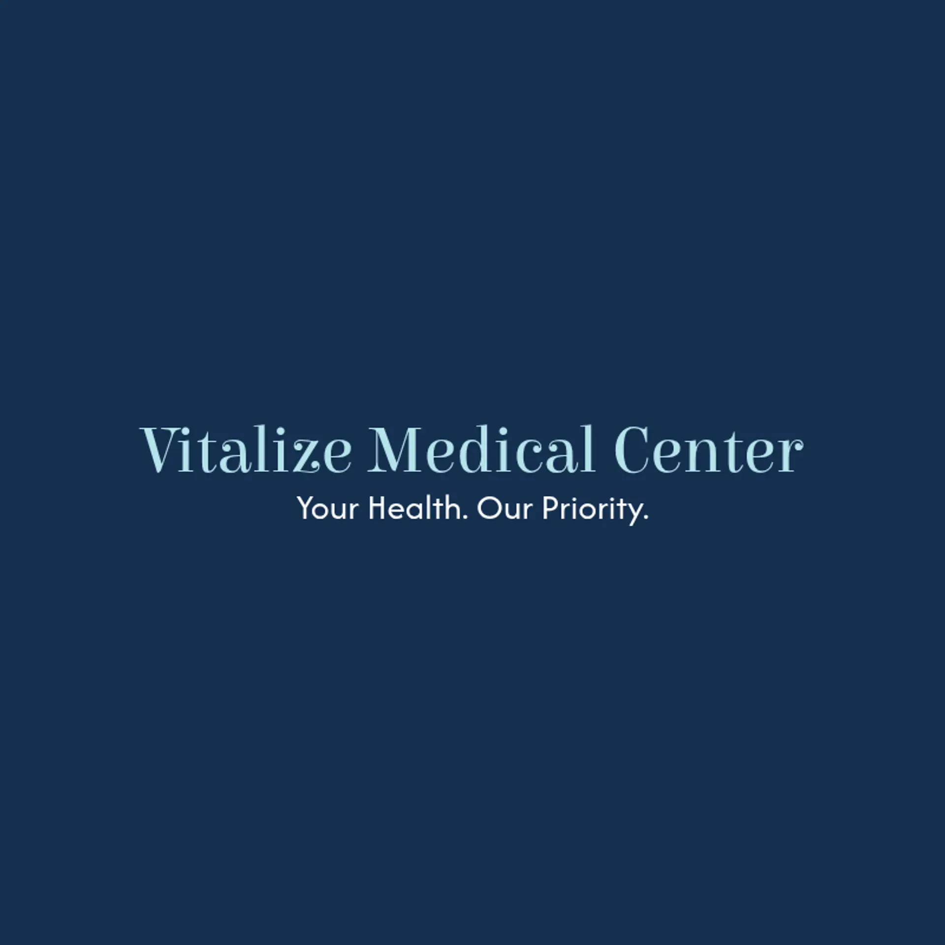 Vitalize Medical Center logo for medical clinic
