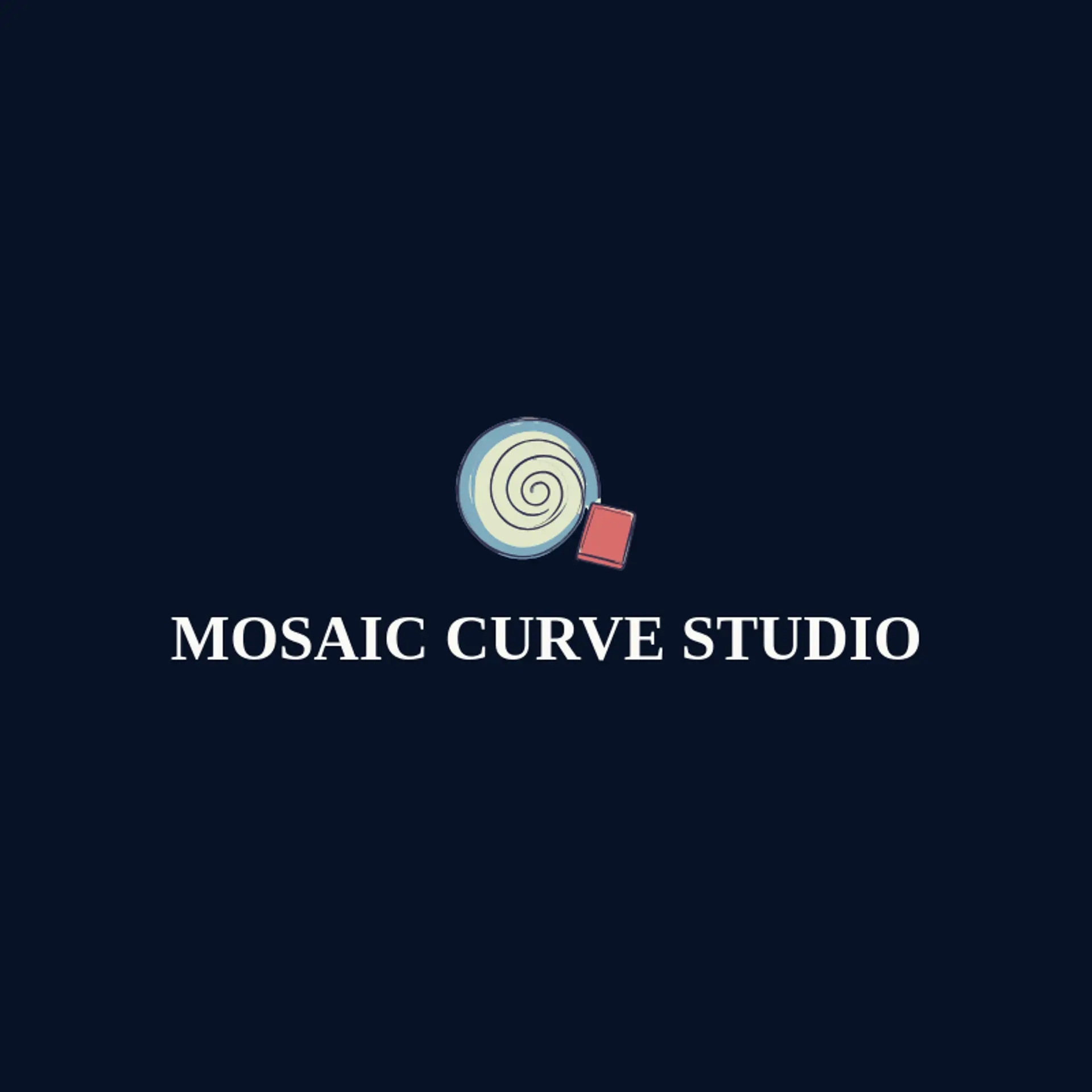 Mosaic Curve Studio logo for spiral