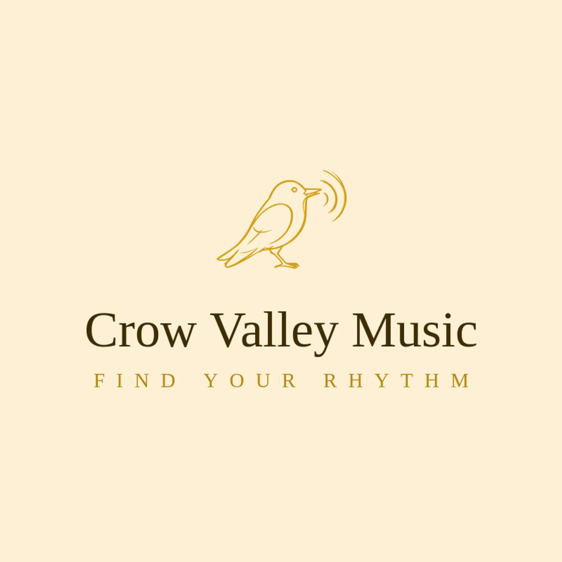 Crow Valley Music logo for crow