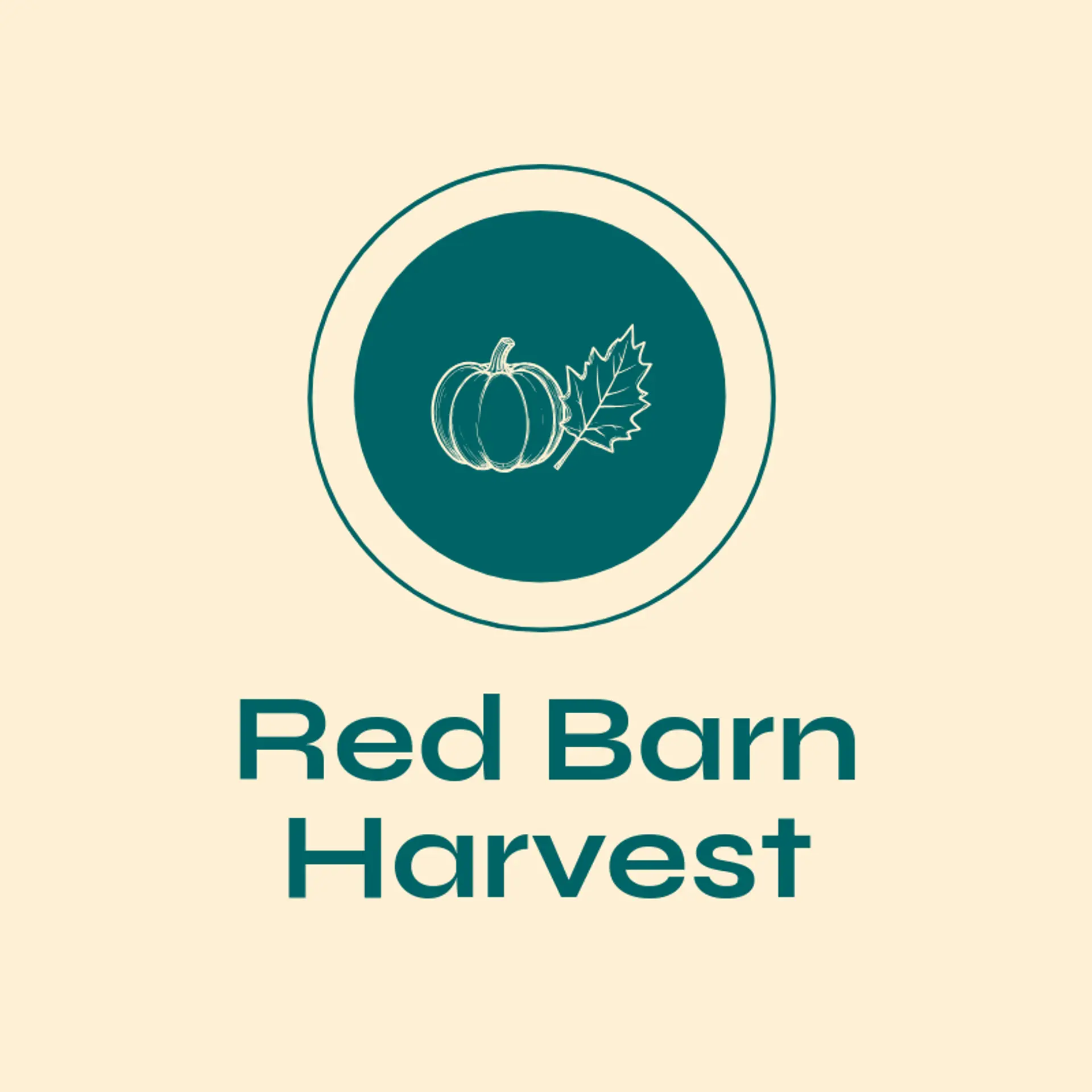 Red Barn Harvest logo for thanksgiving