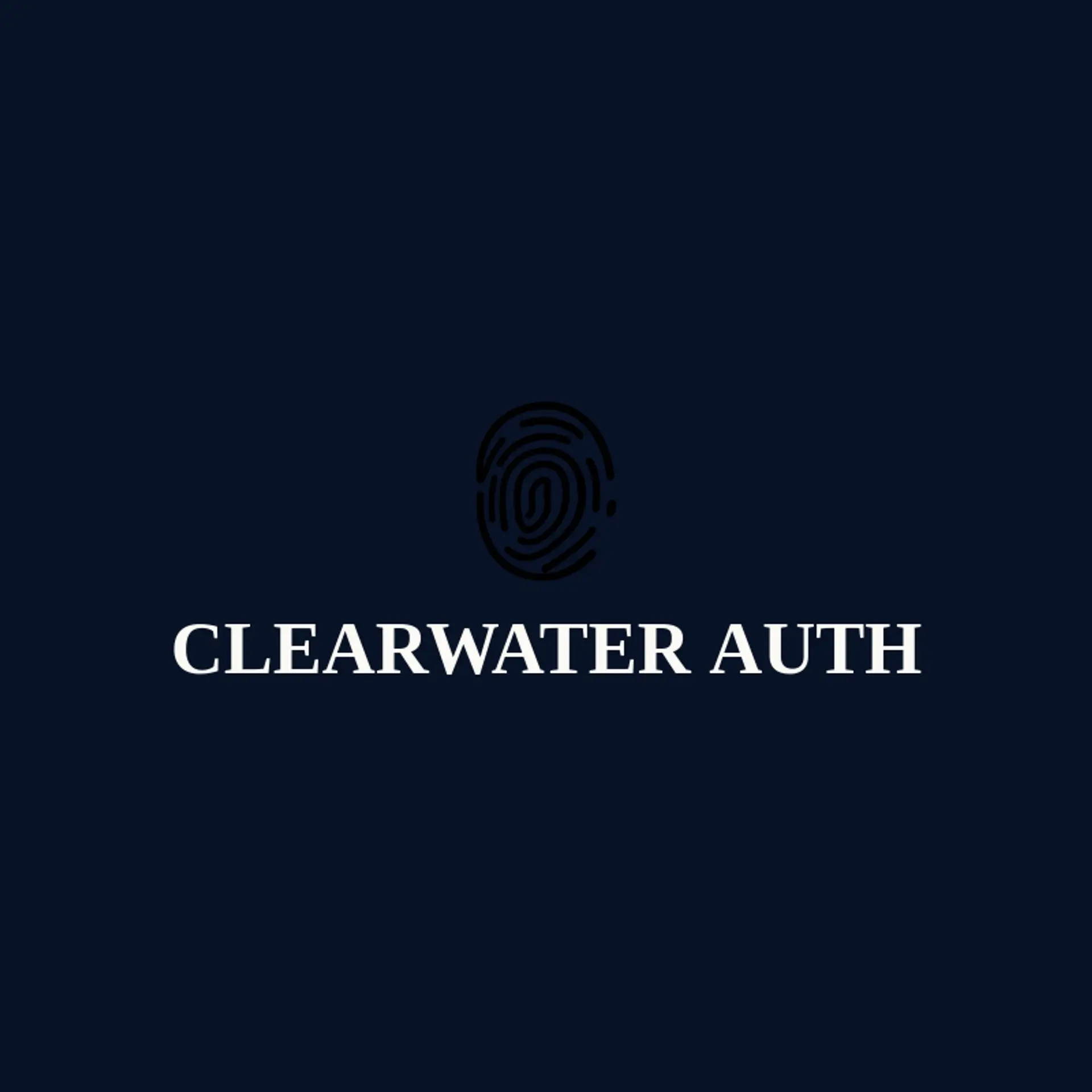 Clearwater Auth logo for fingerprint