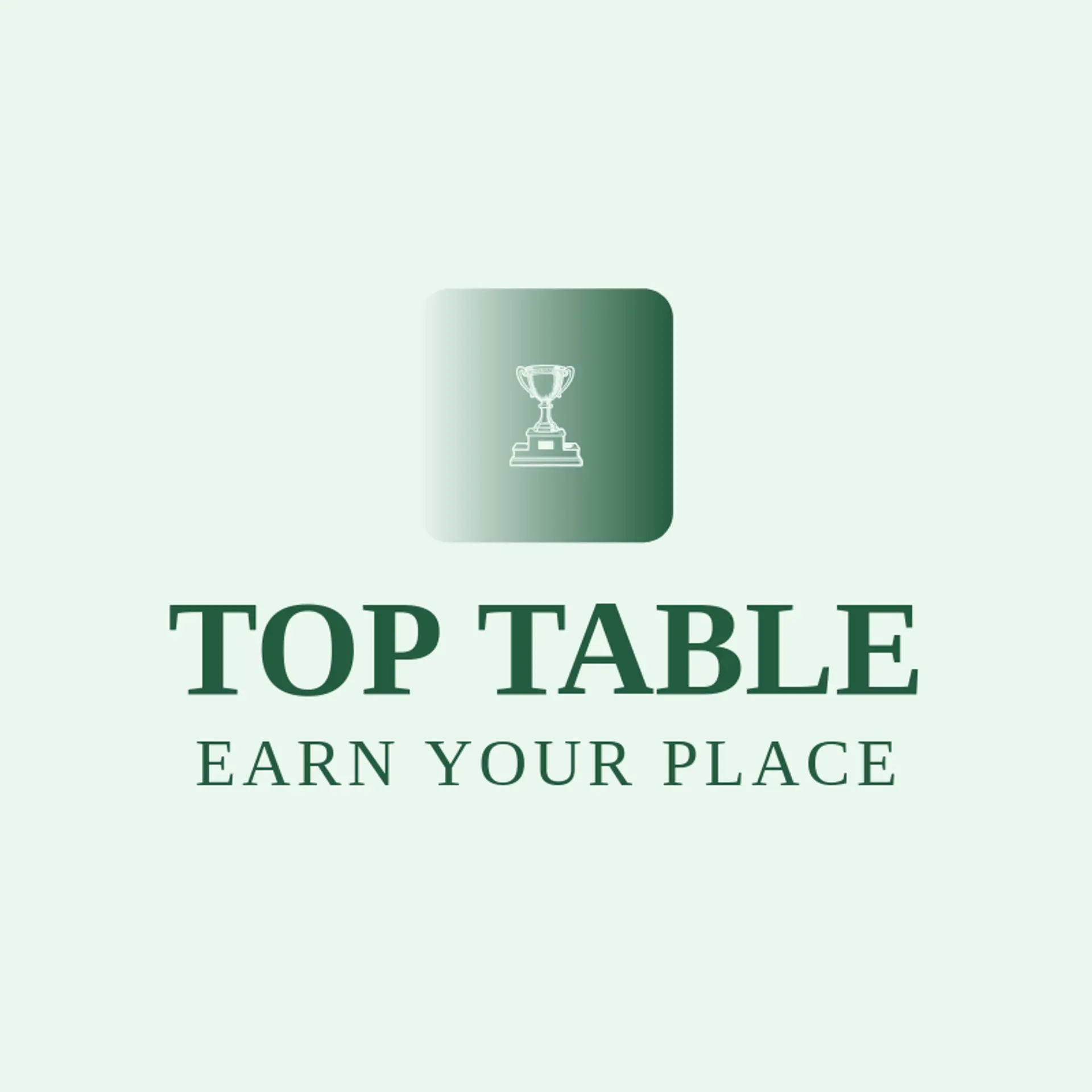 Top Table logo for trophy