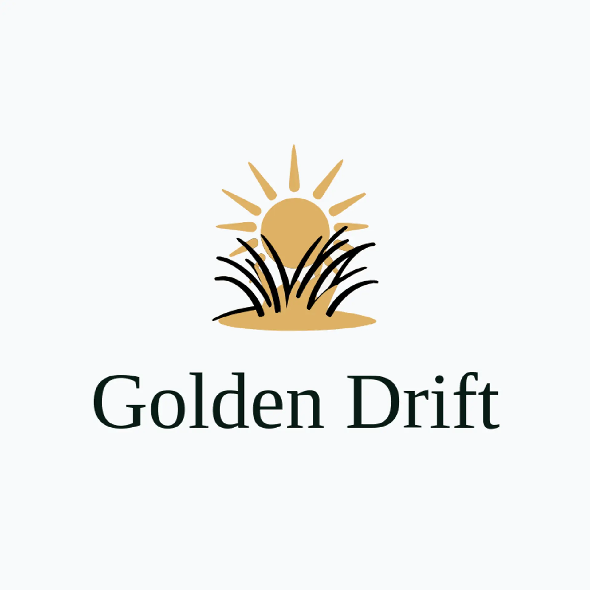 Golden Drift logo for beach