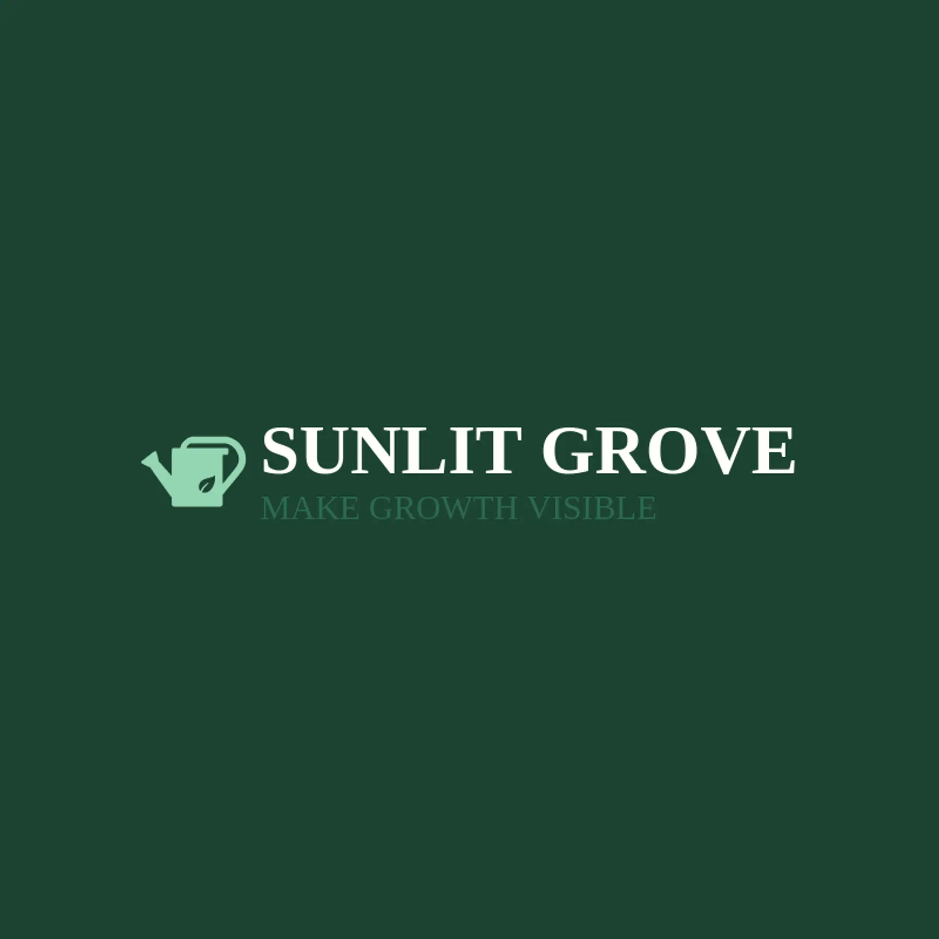 Sunlit Grove logo for greenhouse