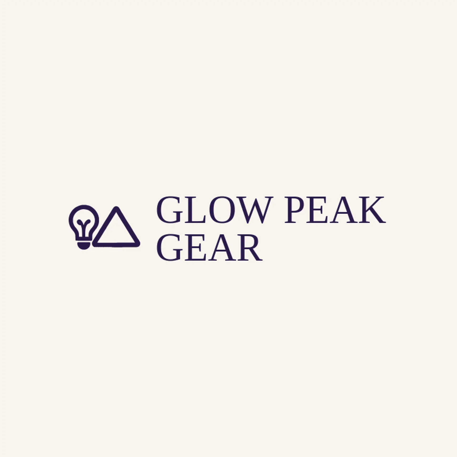 Glow Peak Gear logo for light bulb