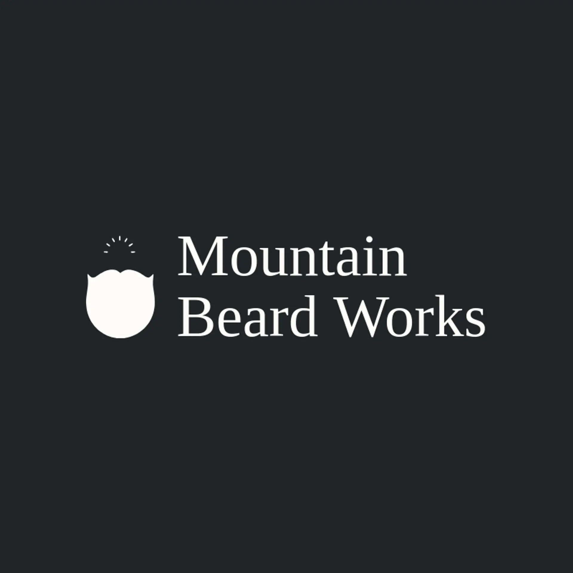 Mountain Beard Works logo for barbershop