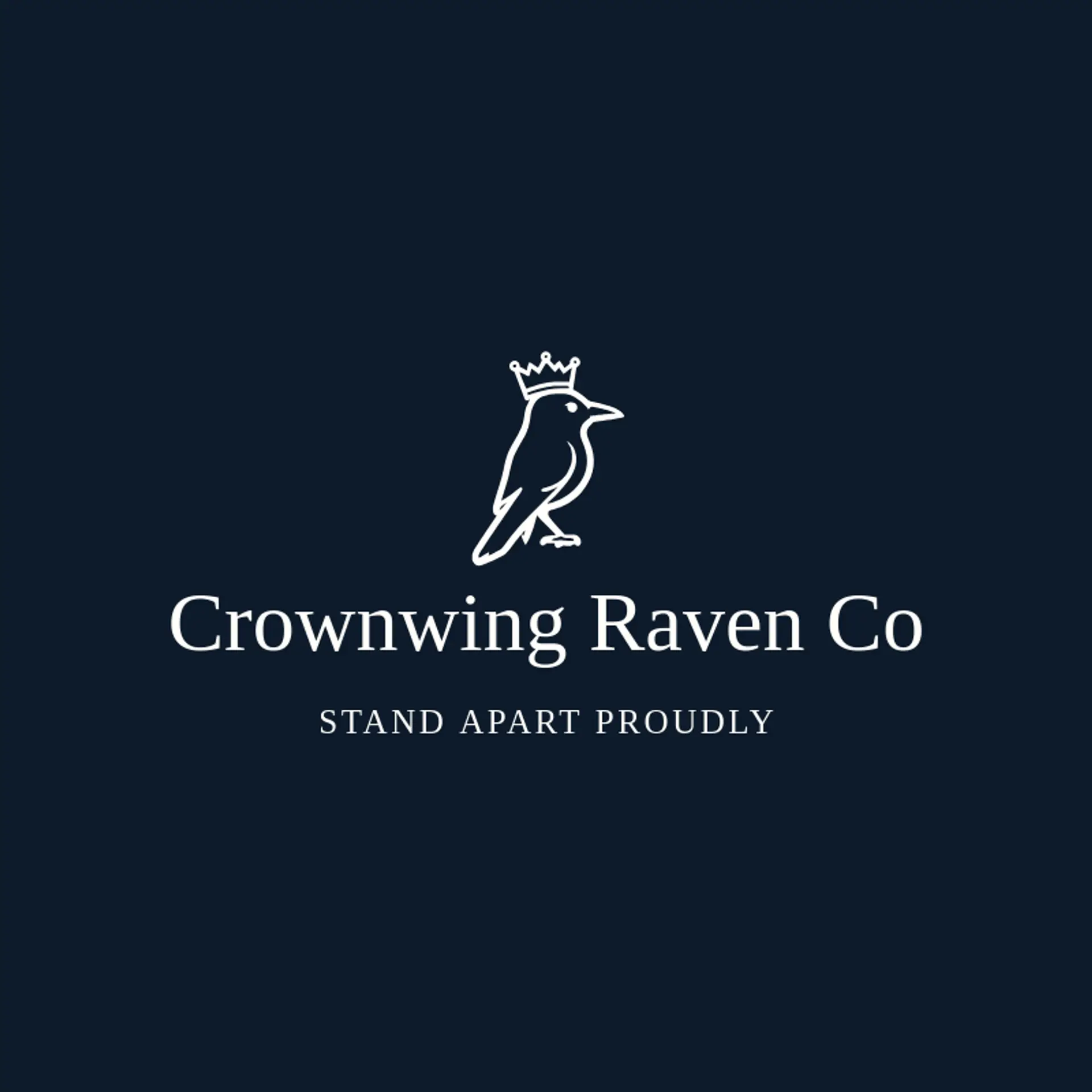 Crownwing Raven Co logo for raven