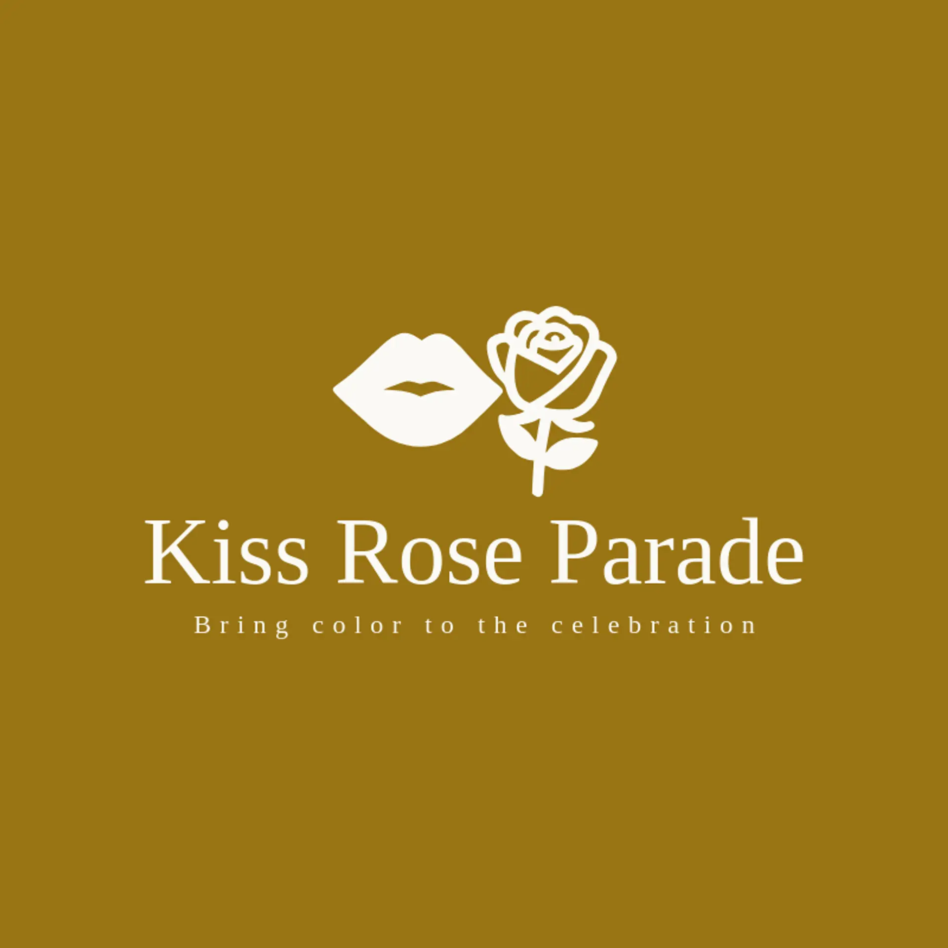 Kiss Rose Parade logo for kiss