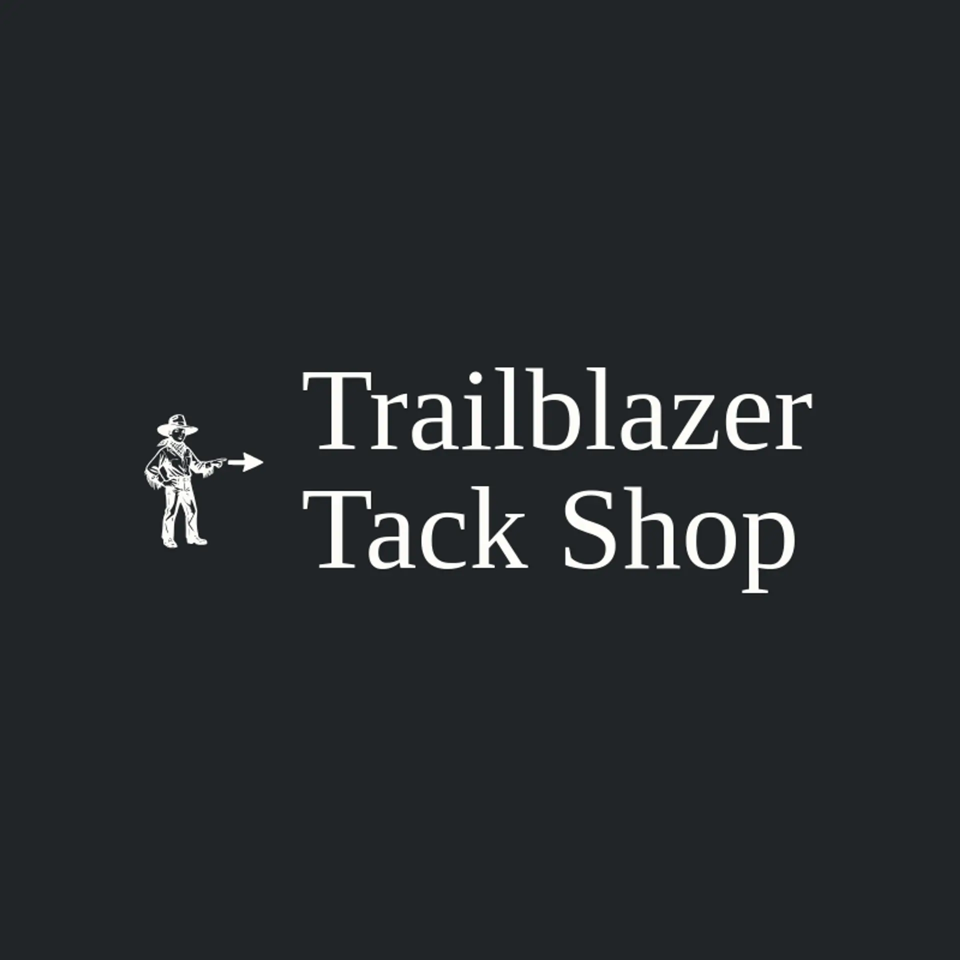 Trailblazer Tack Shop logo for cowgirl