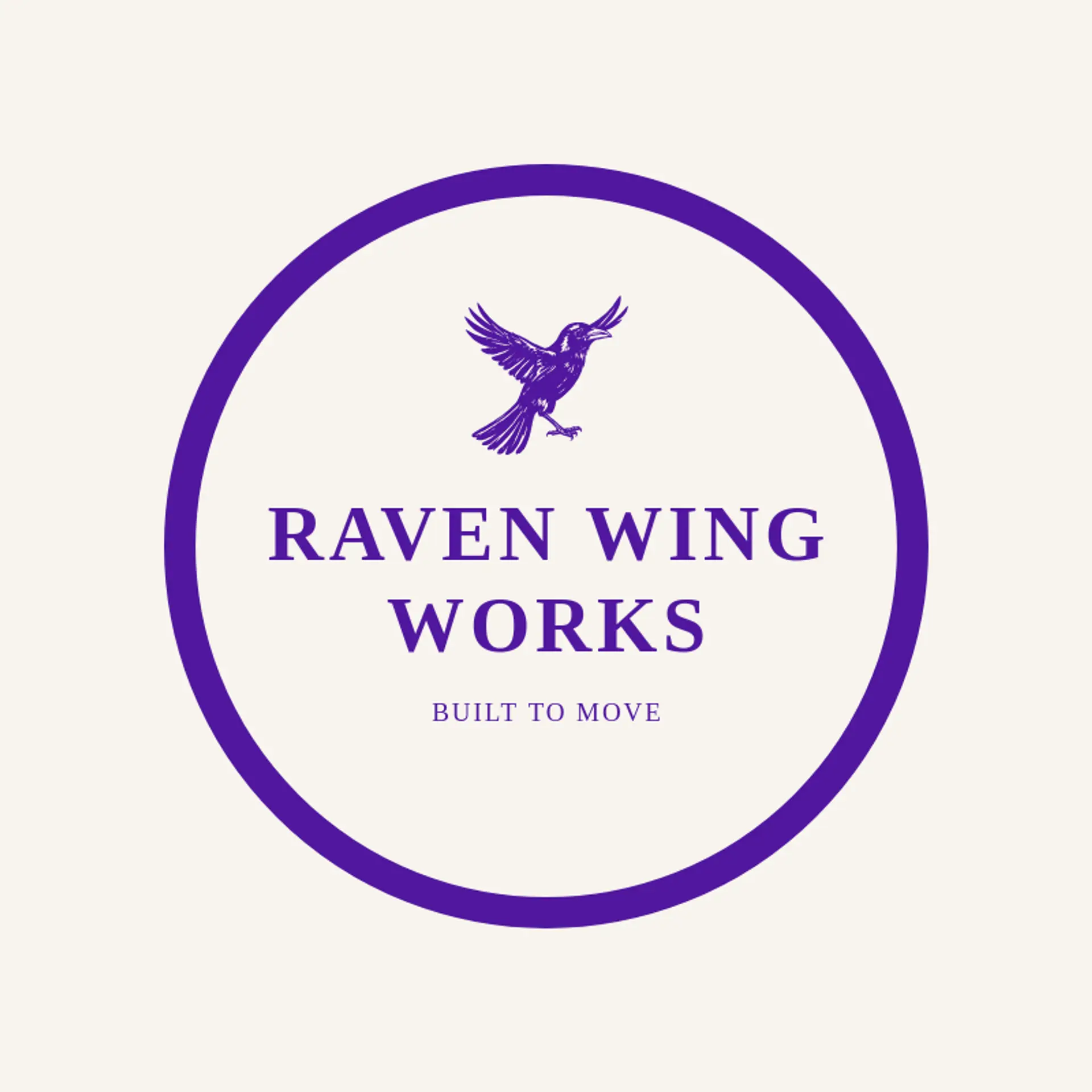 Raven Wing Works logo for raven
