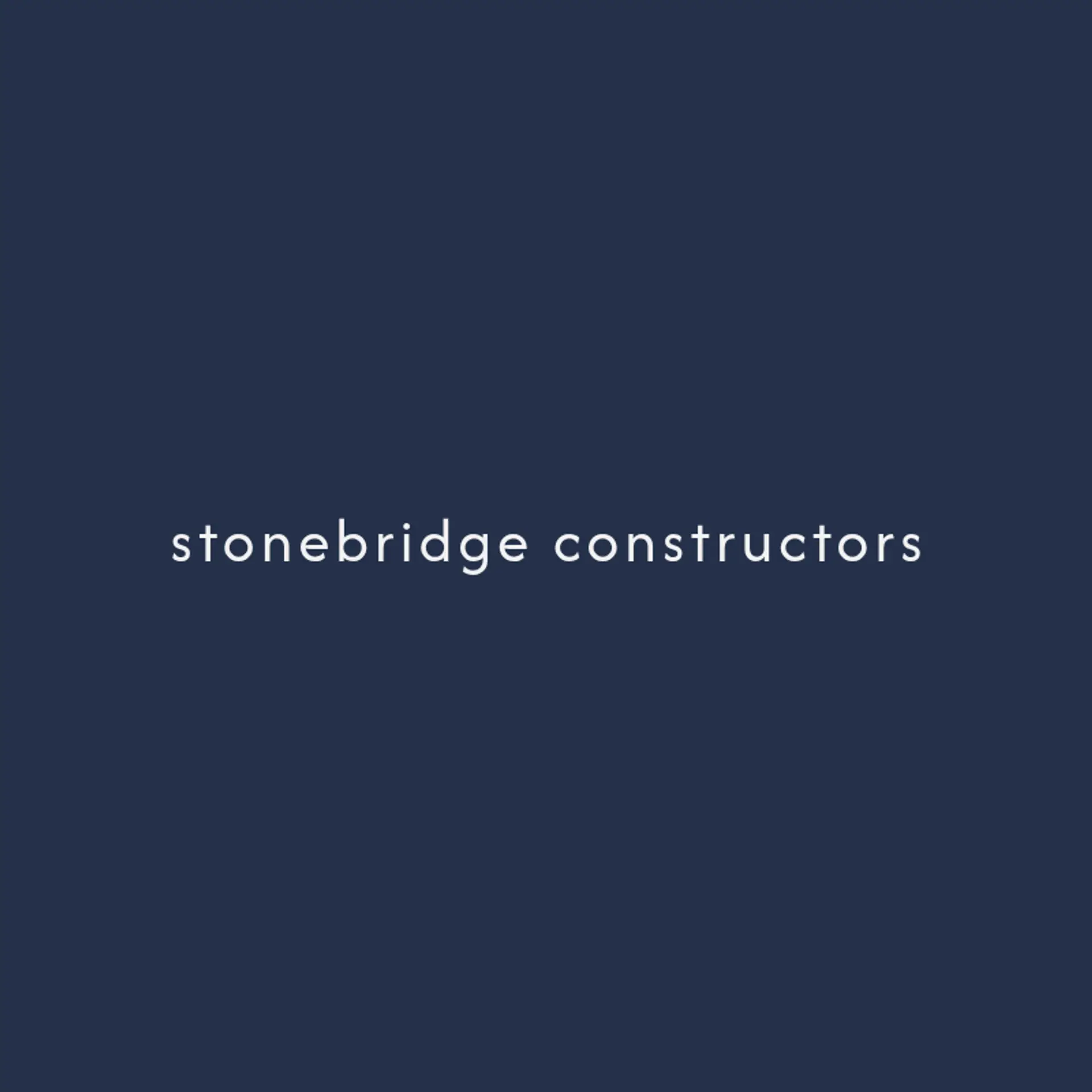 Stonebridge Constructors logo for general construction