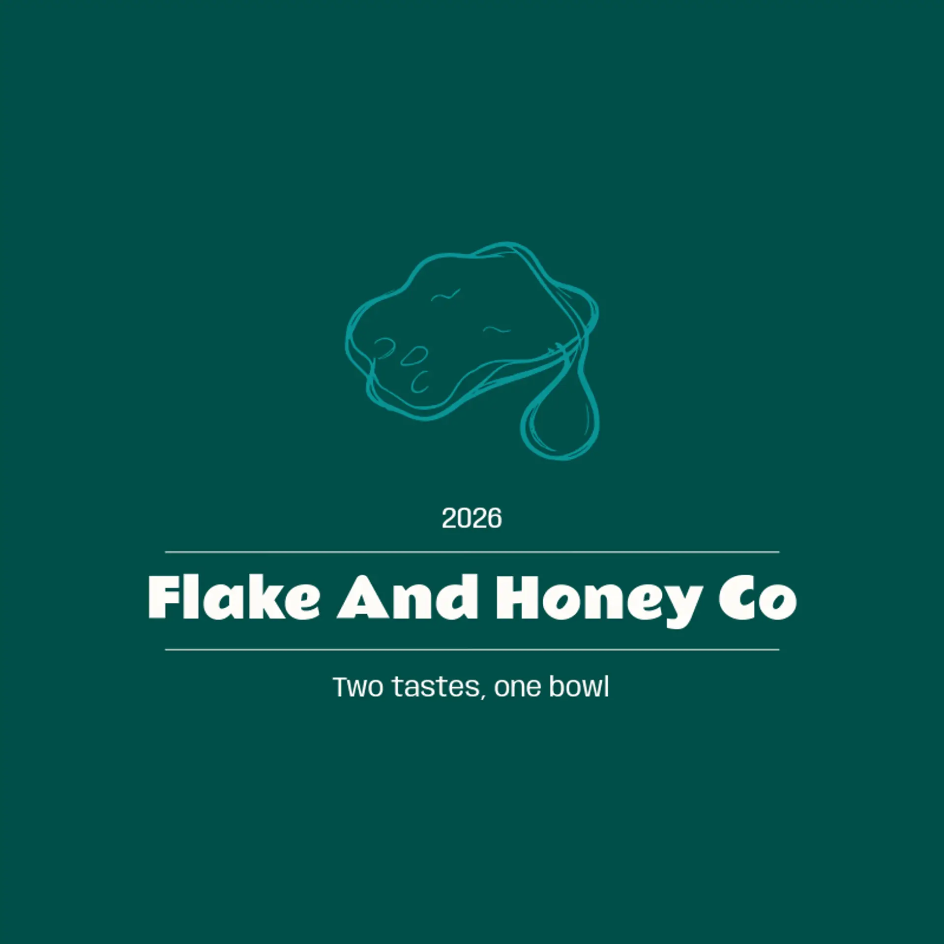 Flake and Honey Co logo for cereal