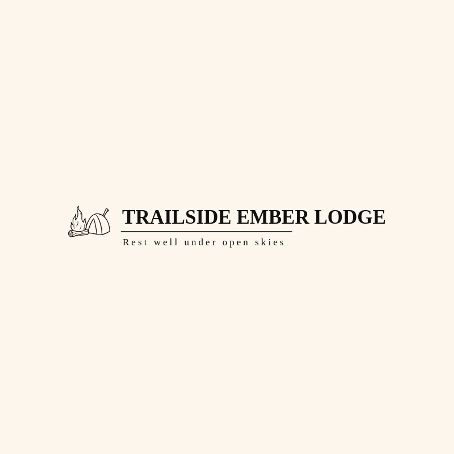 Trailside Ember Lodge logo for campfire