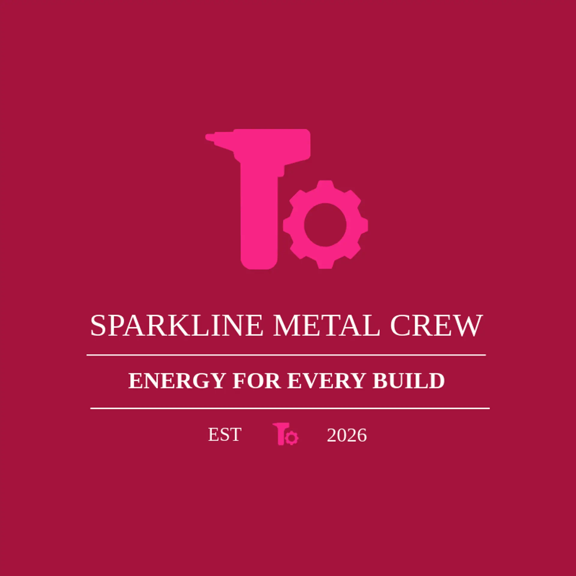 Sparkline Metal Crew logo for metal