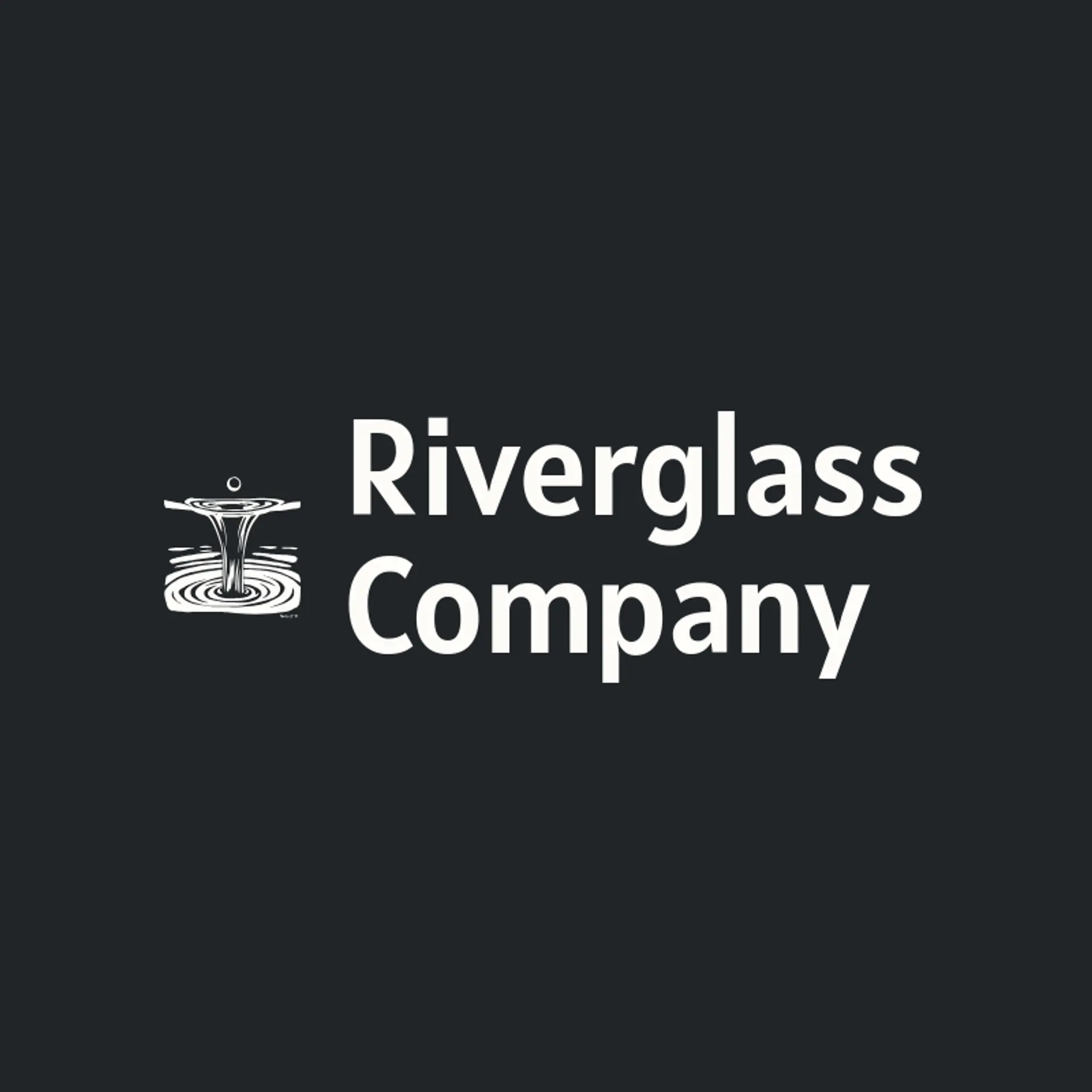 Riverglass Company logo for flow