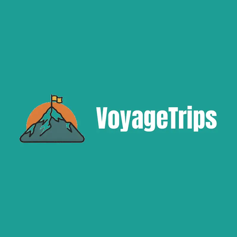Mountain peak travel logo