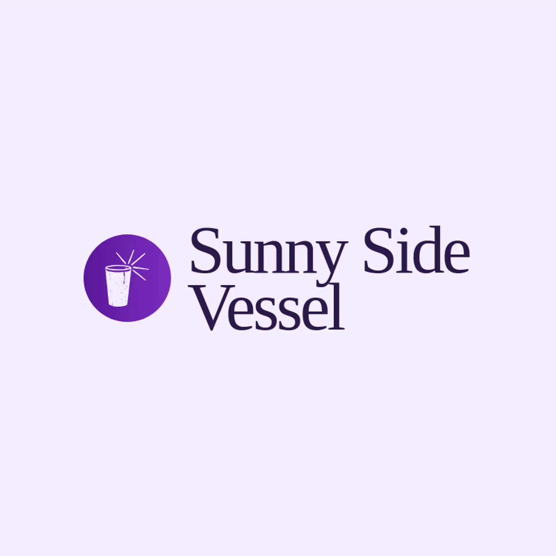 Sunny Side Vessel logo for tumbler