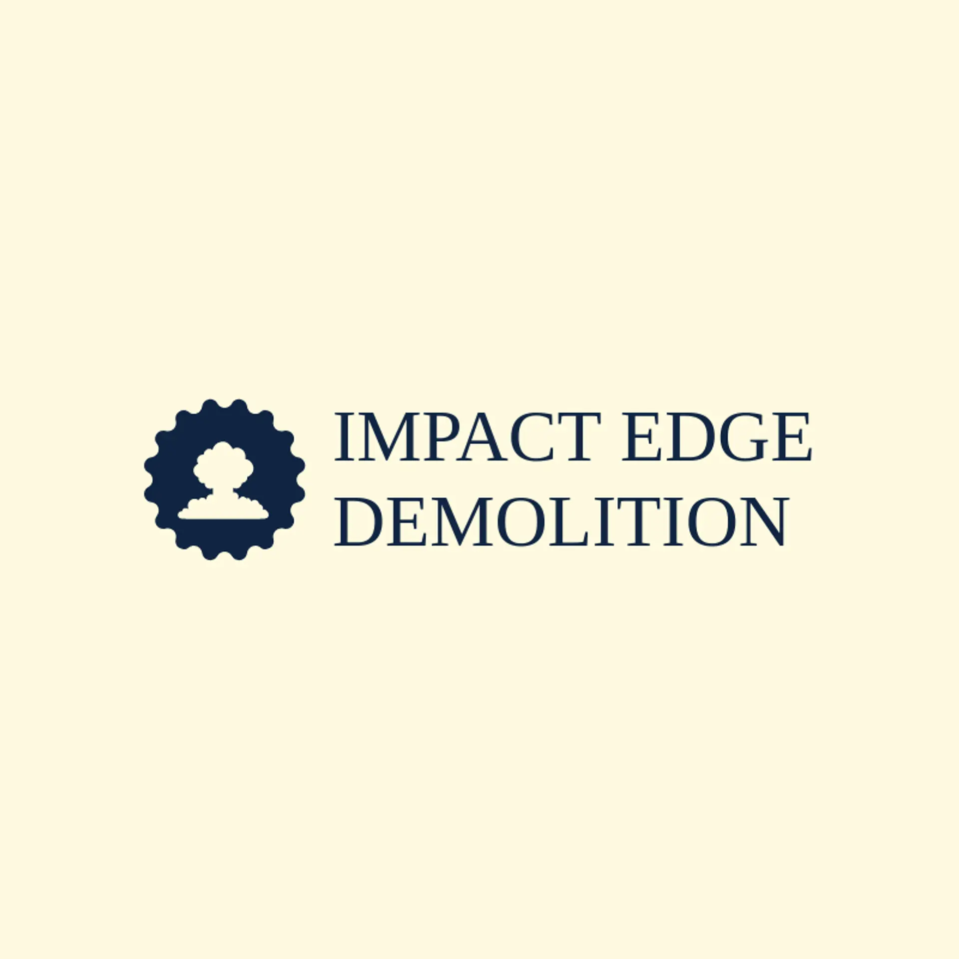 Impact Edge Demolition logo for explosion