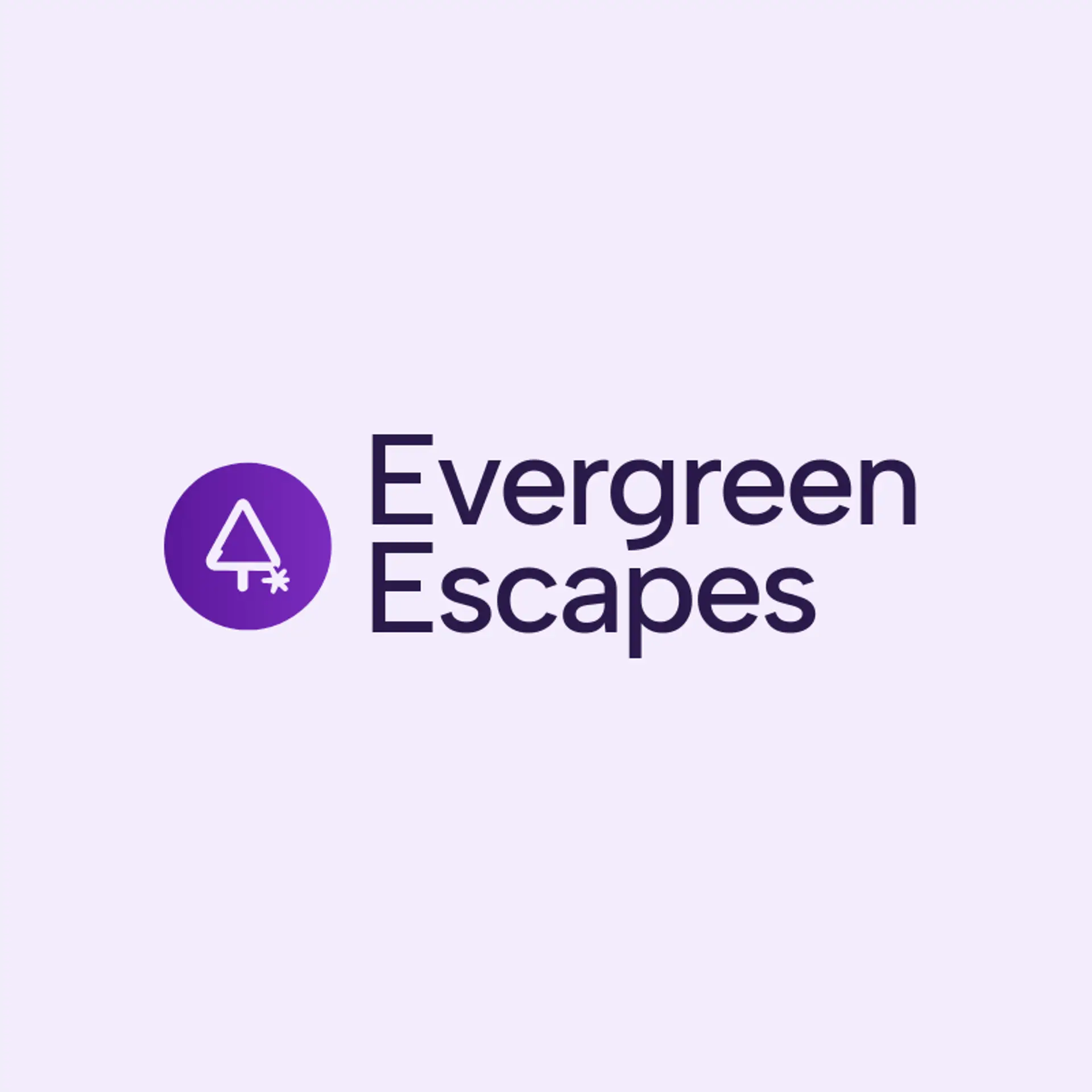 Evergreen Escapes logo for theme park