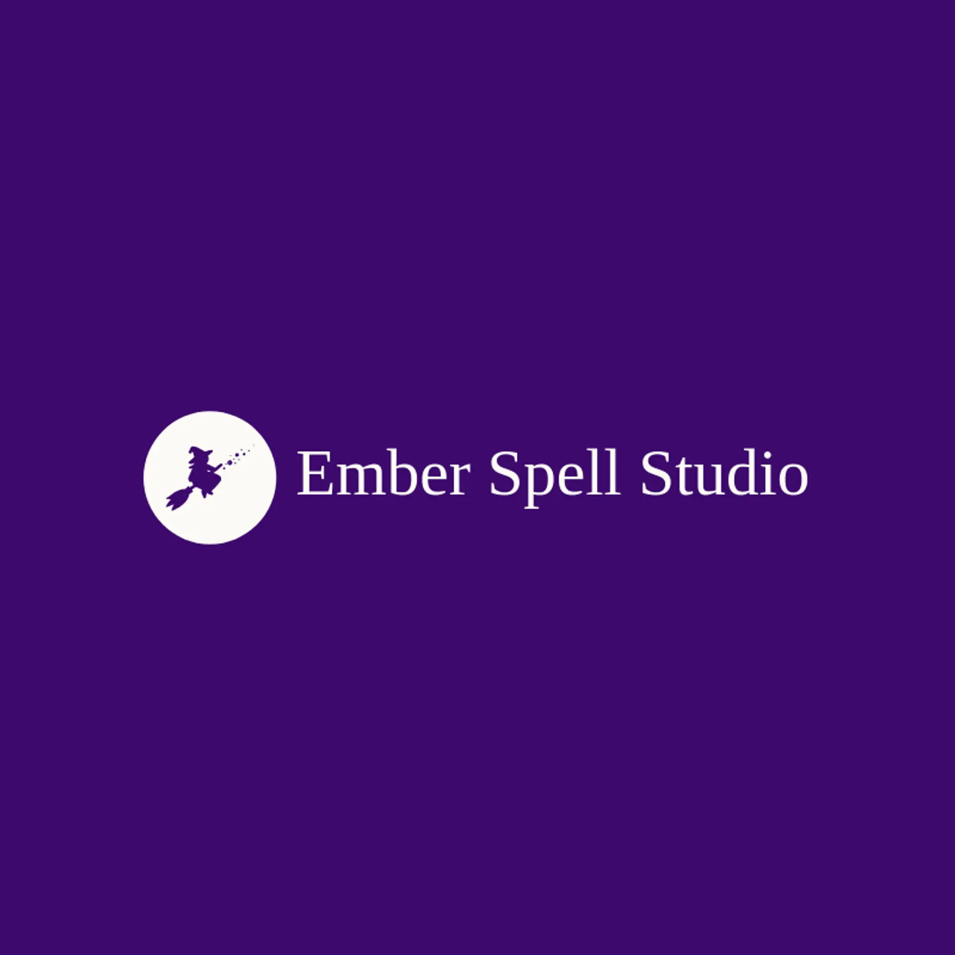 Ember Spell Studio logo for witch