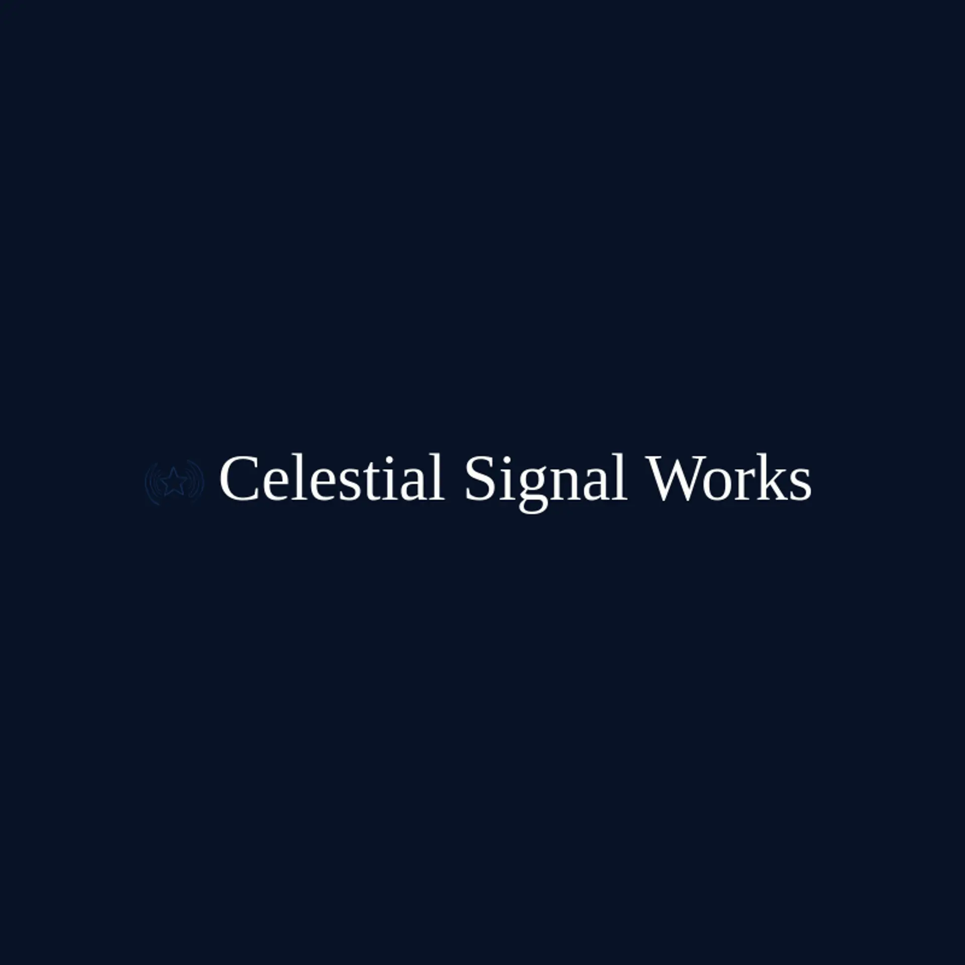 Celestial Signal Works logo for universe