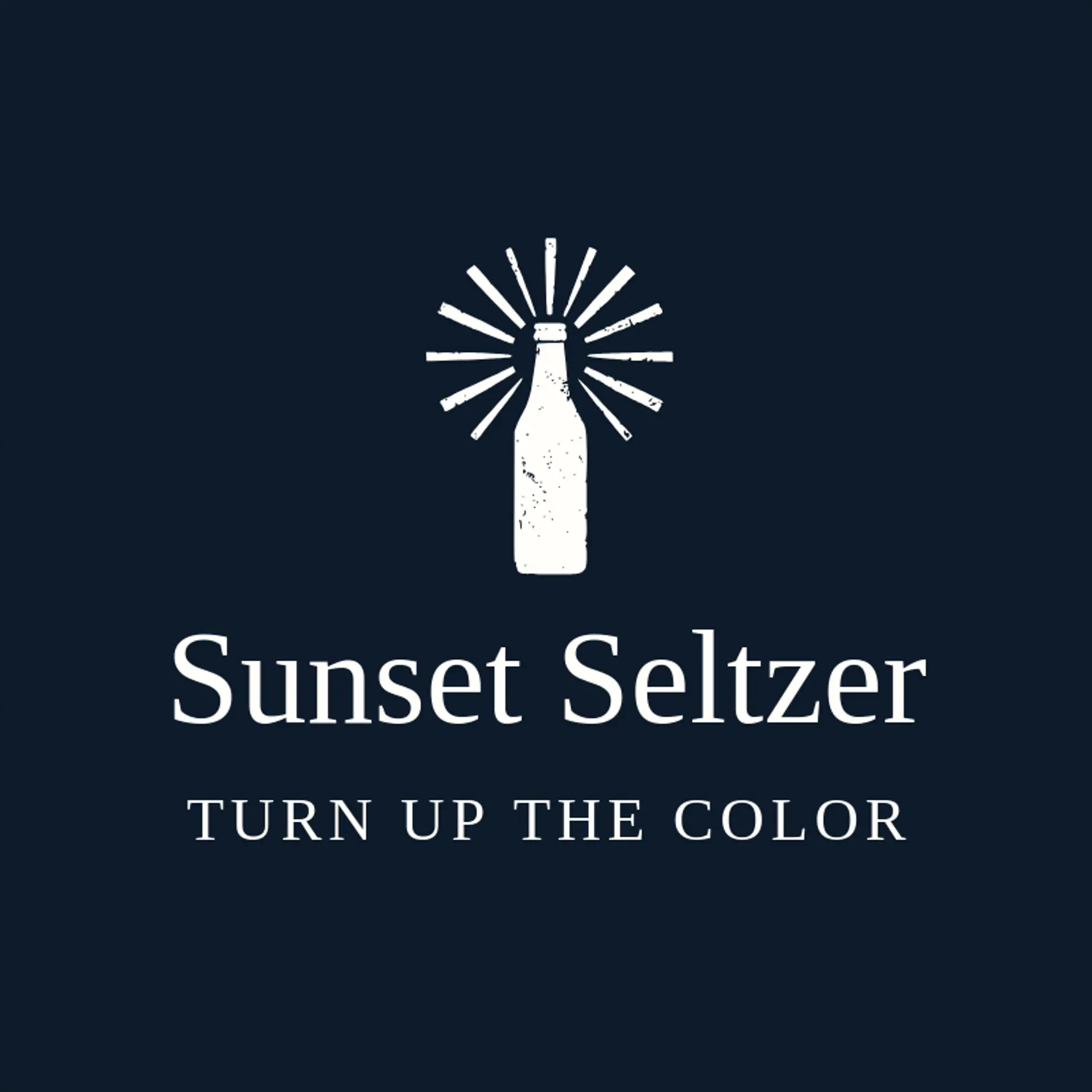 Sunset Seltzer logo for drink