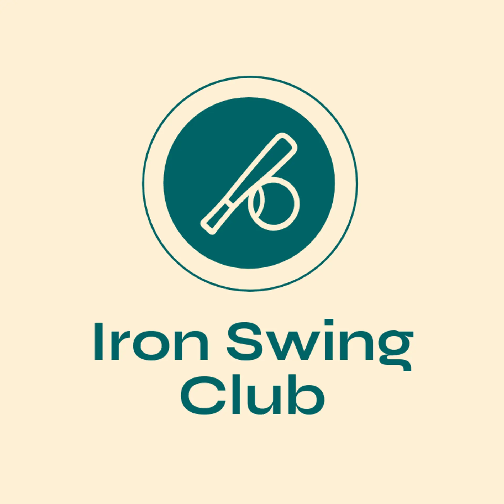 Iron Swing Club logo for baseball