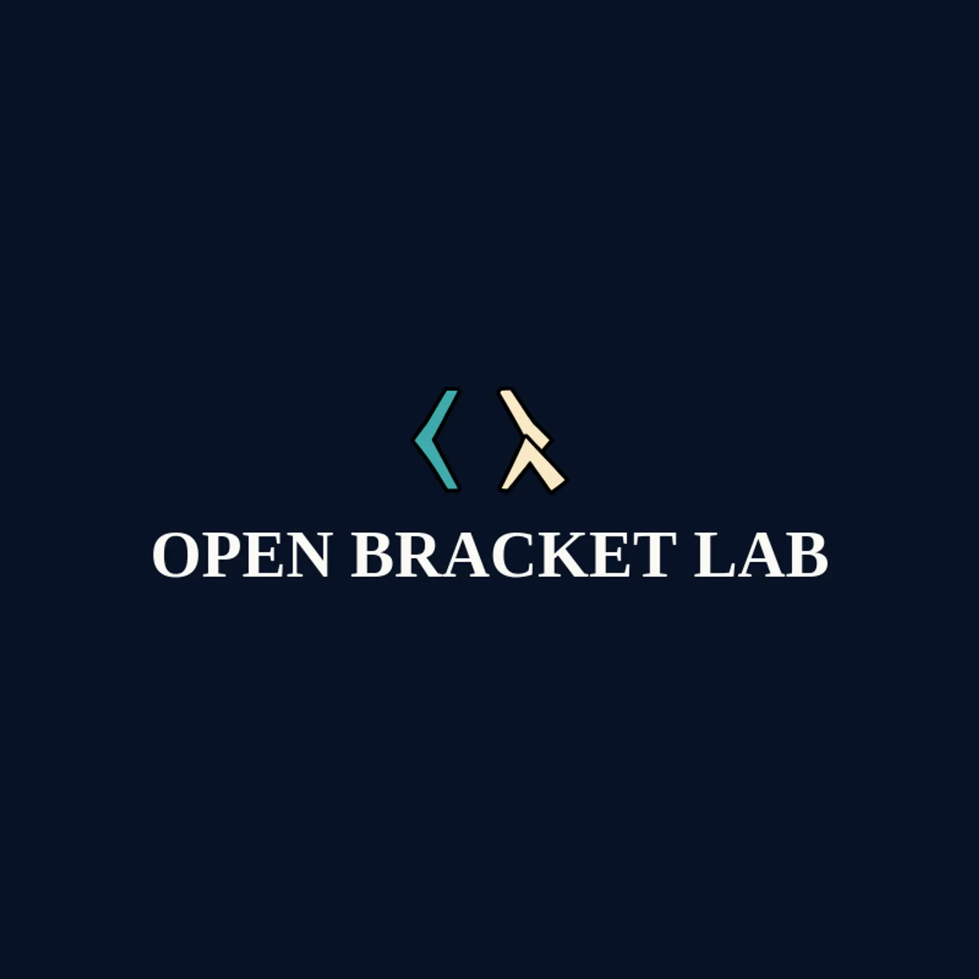 Open Bracket Lab logo for coding