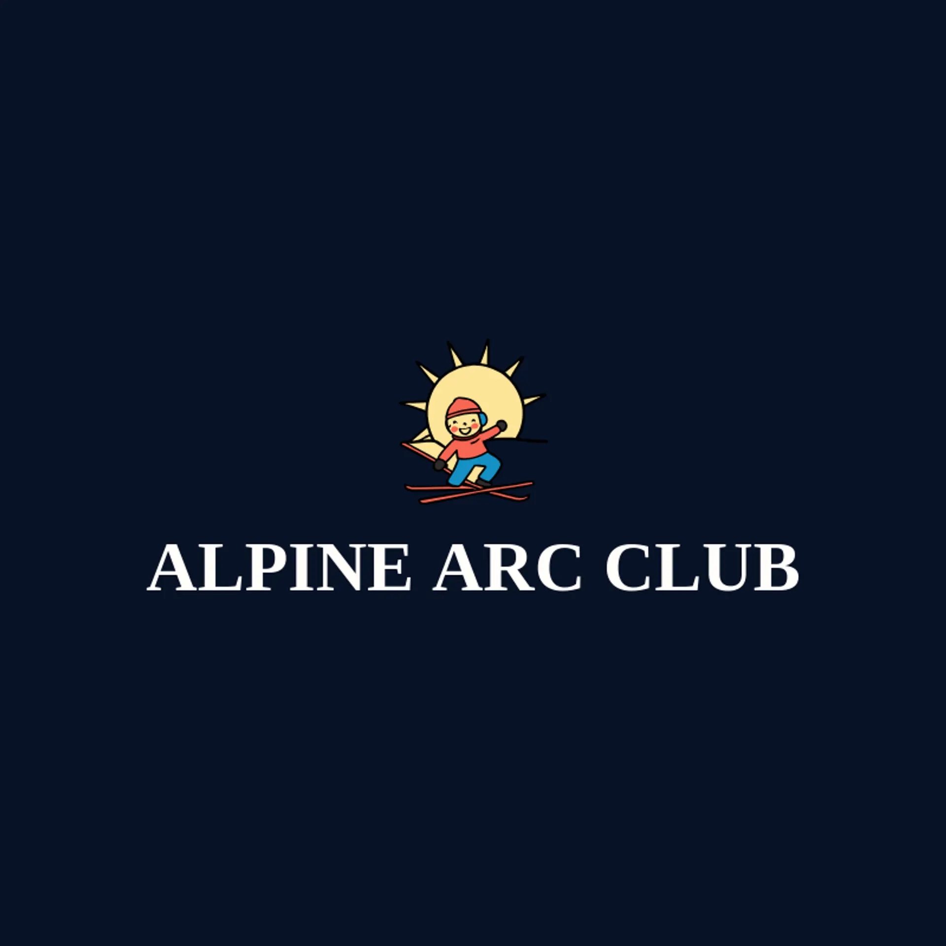 Alpine Arc Club logo for skiing