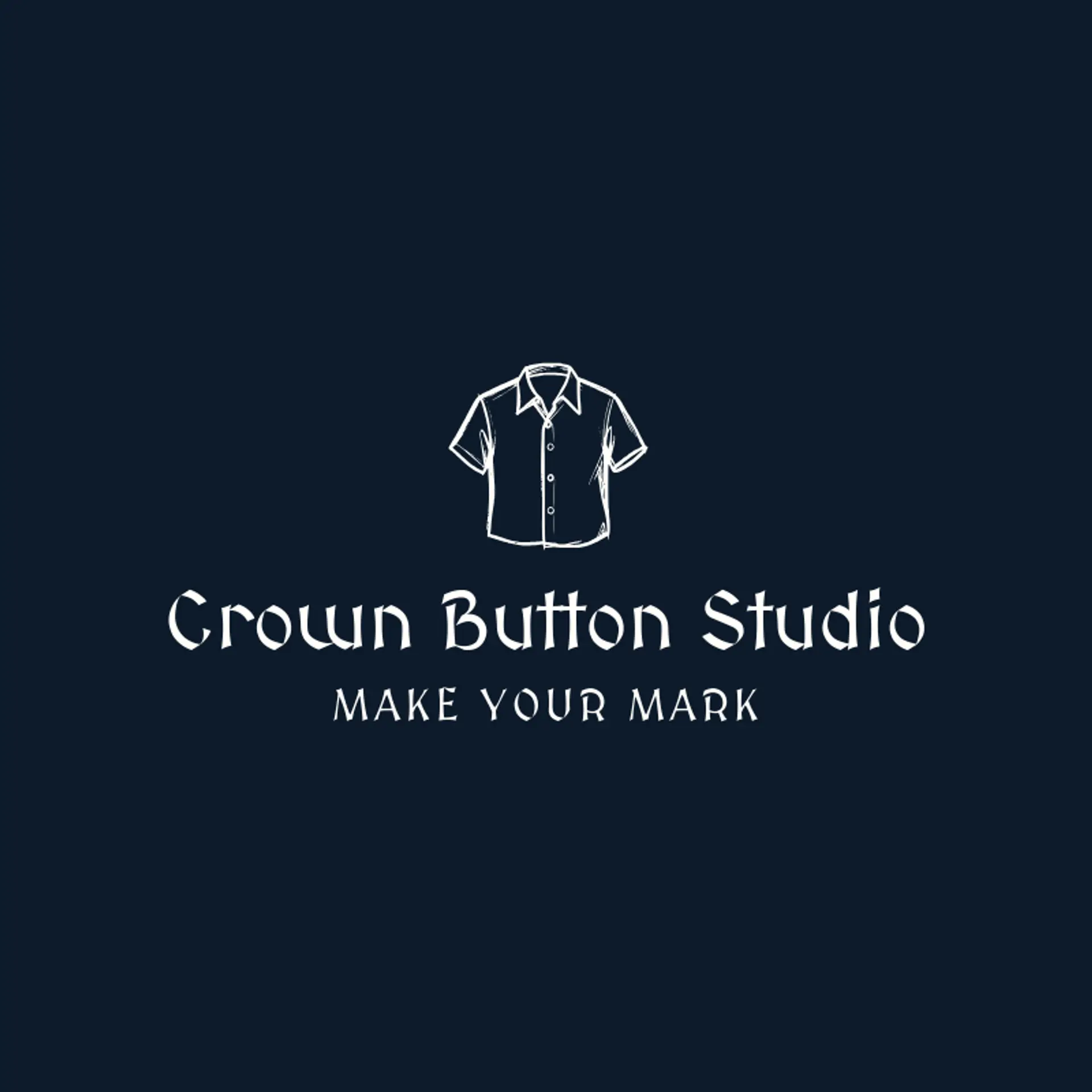 Crown Button Studio logo for shirt
