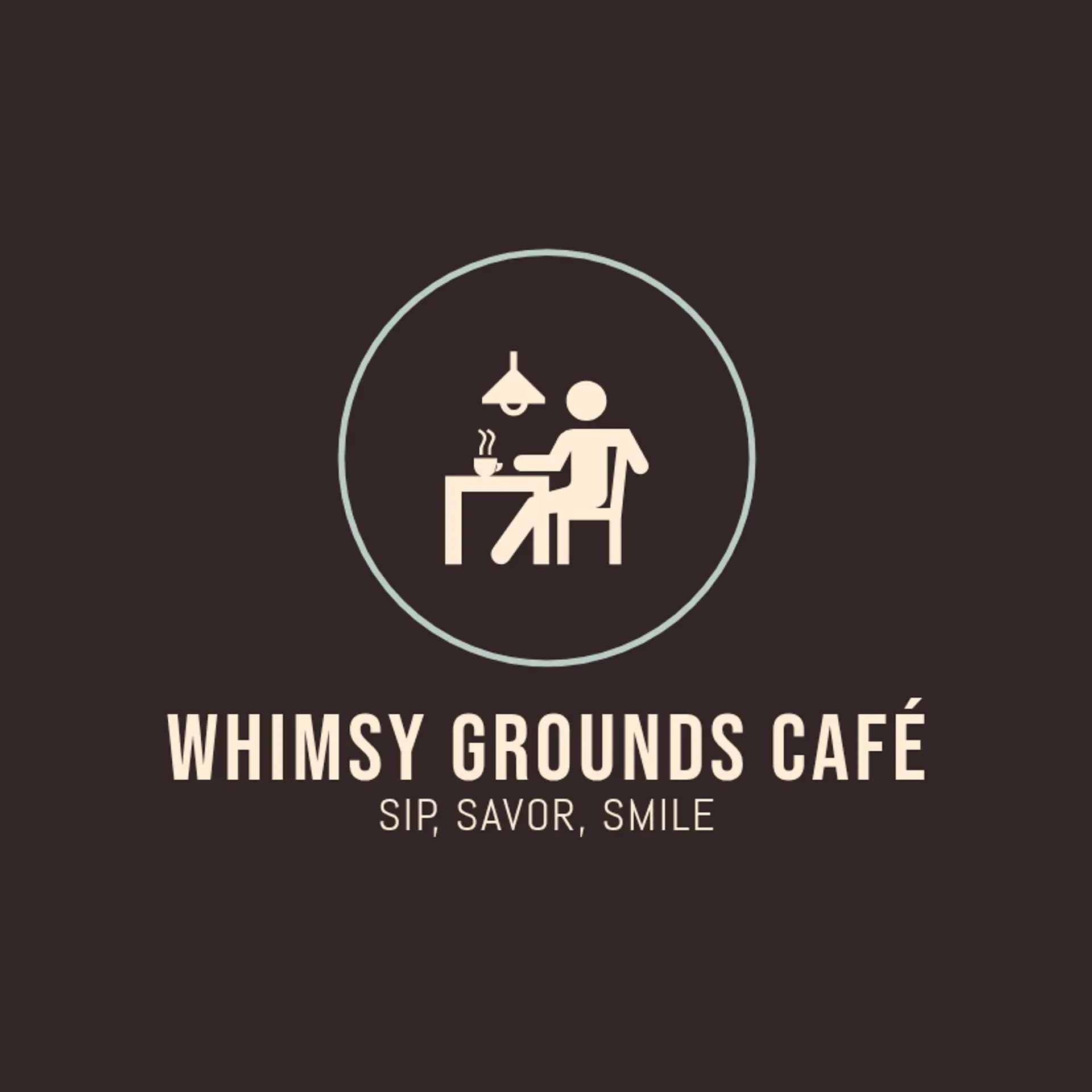 Blend & Muse Café logo for unique cafe