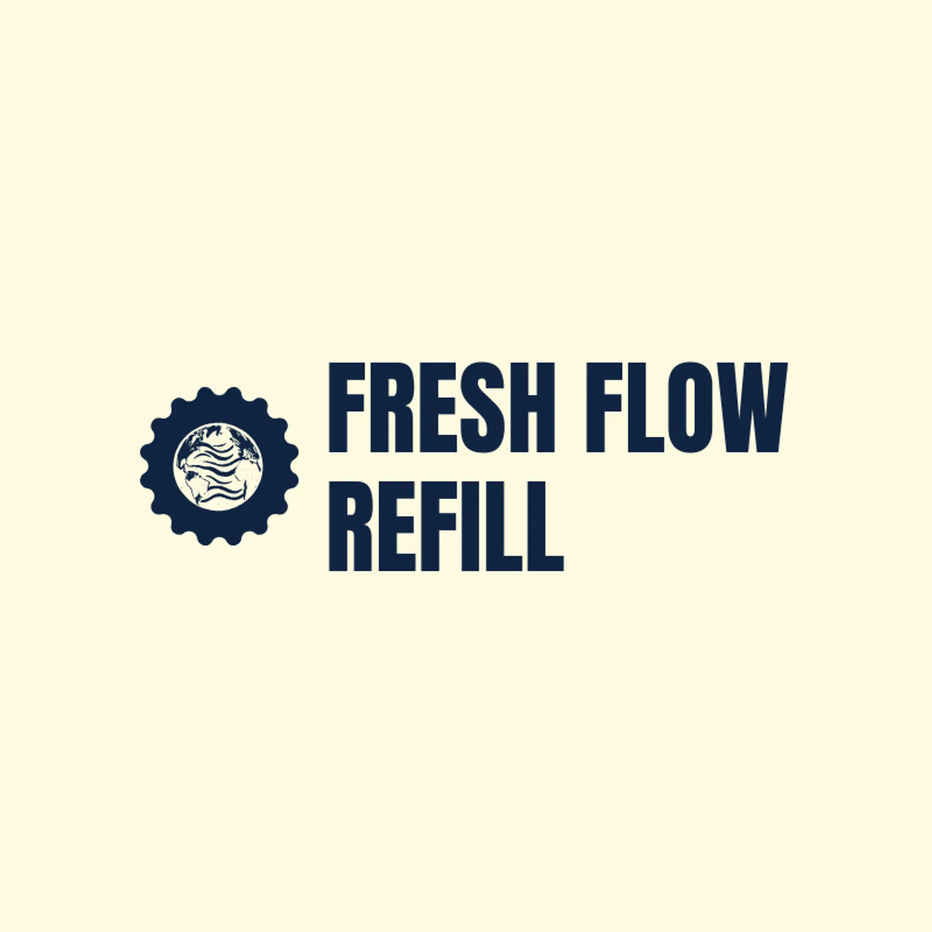 Fresh Flow Refill logo for water refilling station