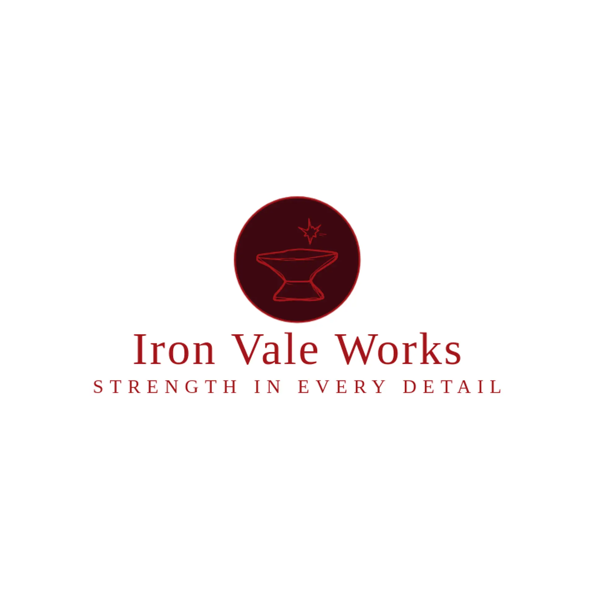 Iron Vale Works logo for industry
