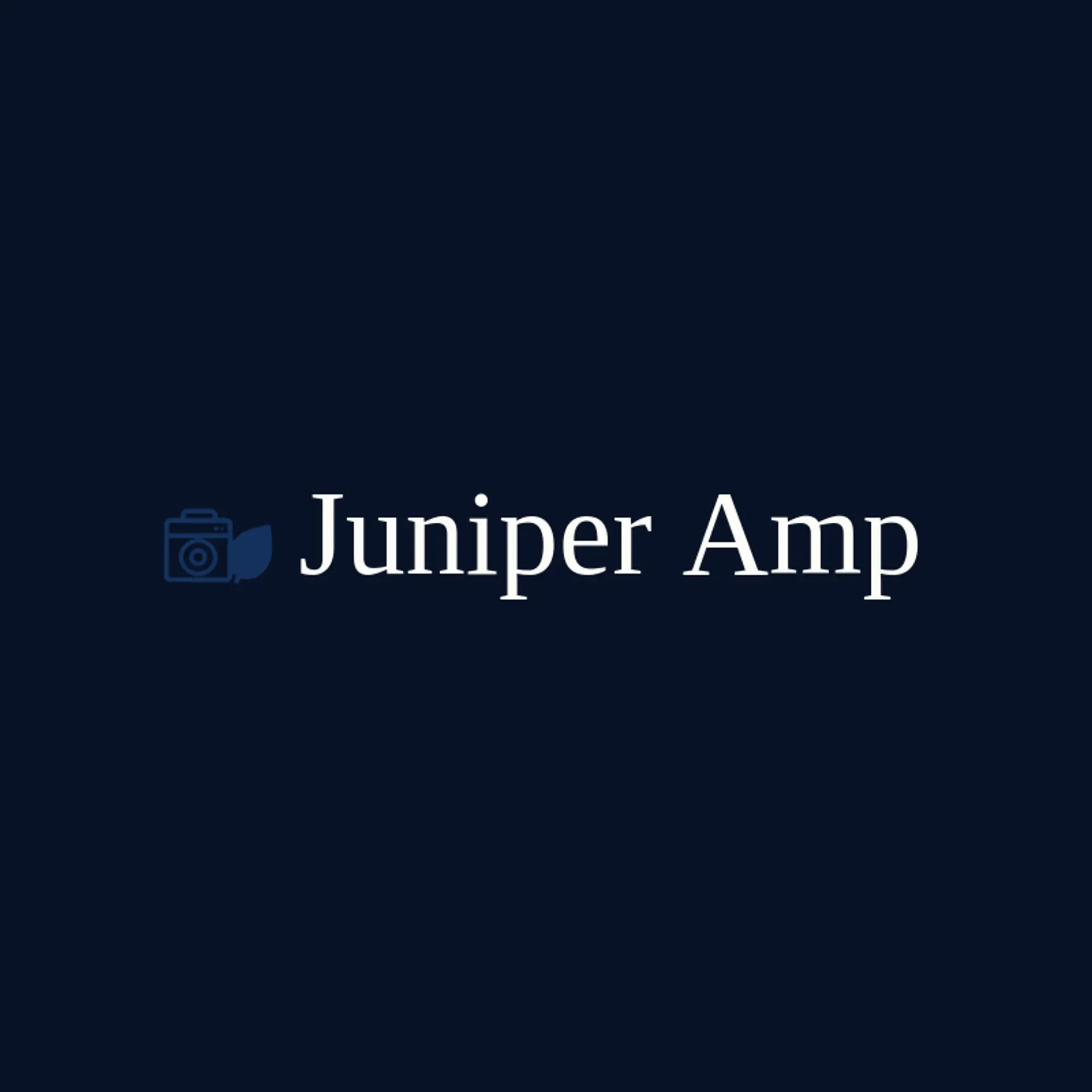 Juniper Amp logo for rock music
