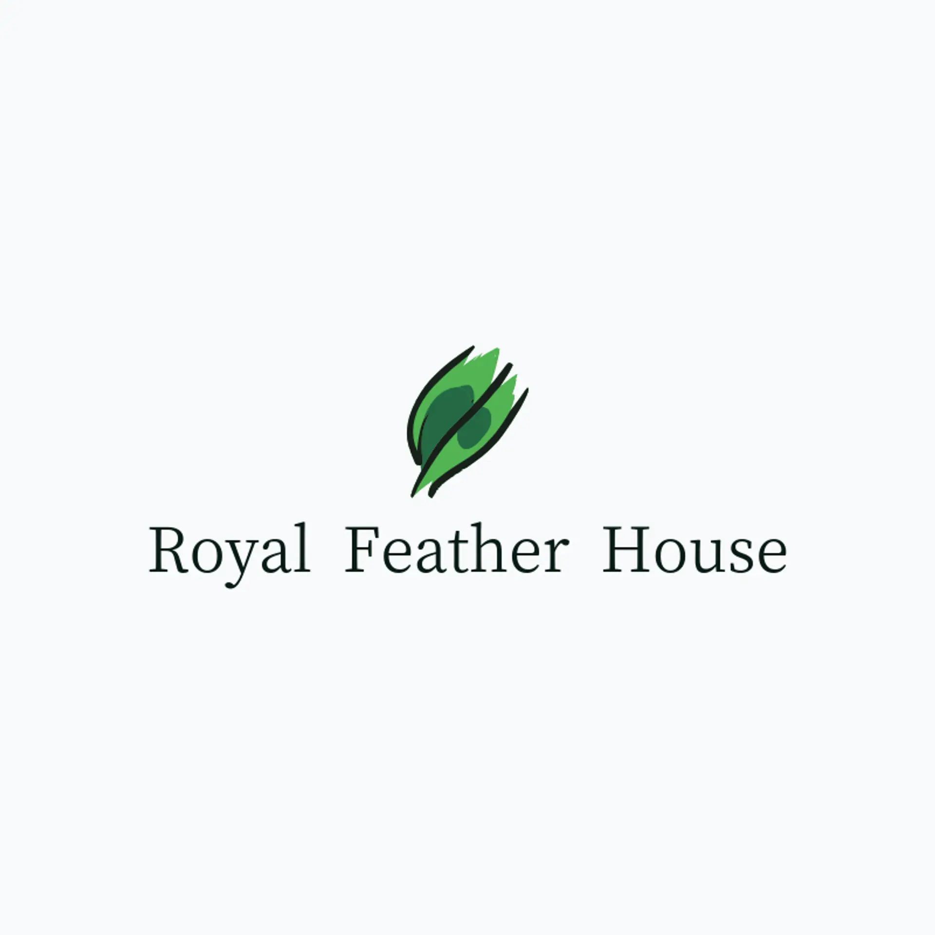 Royal Feather House logo for peacock