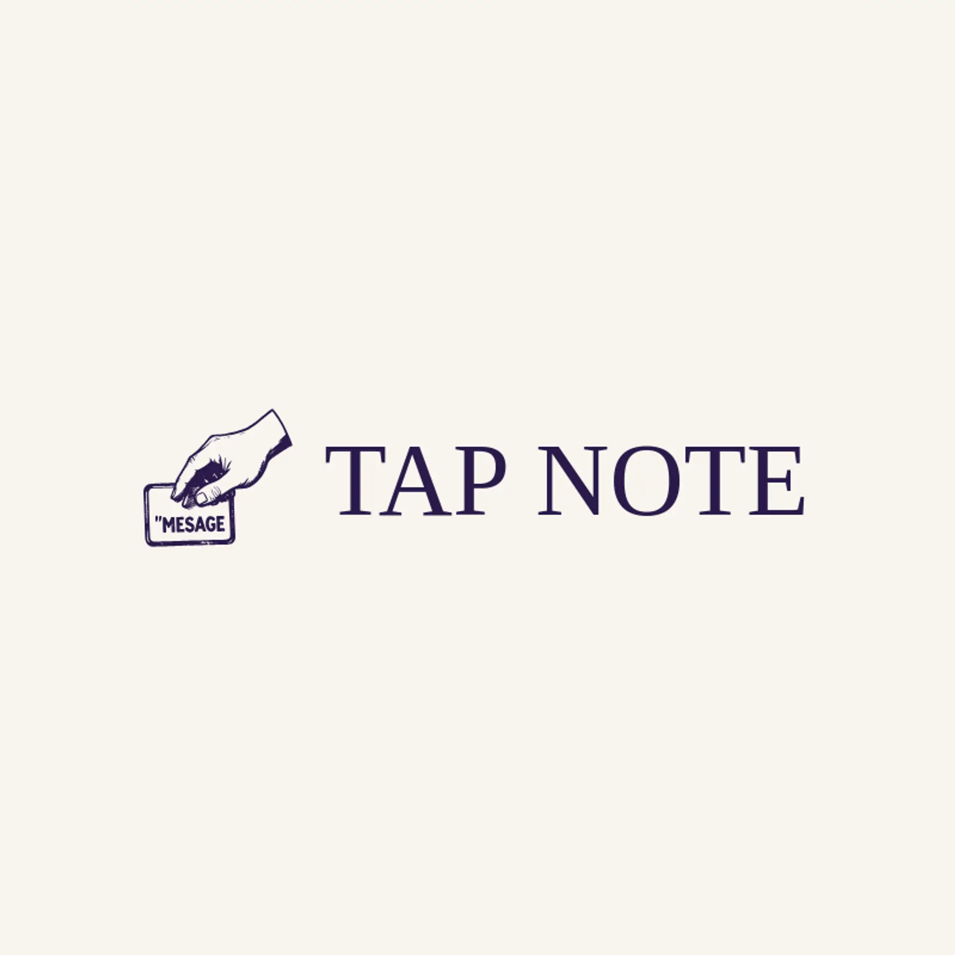 Tap Note logo for message