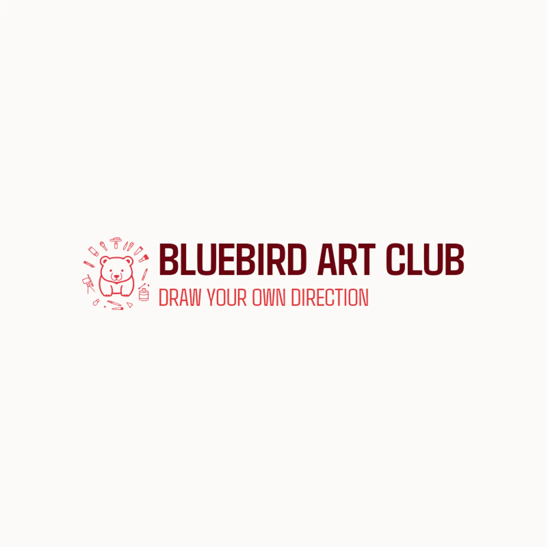 Bluebird Art Club logo for crayon