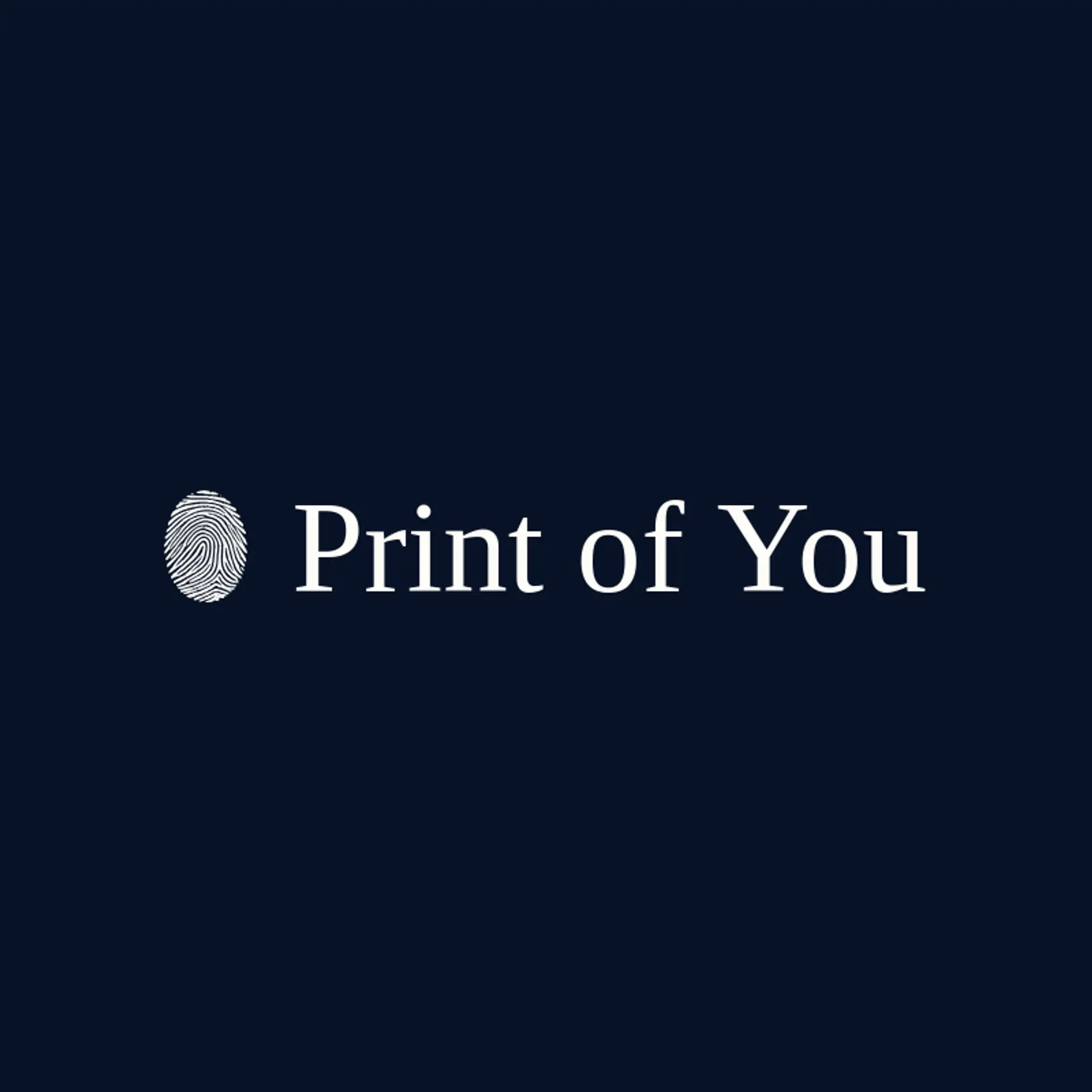 Print of You logo for person