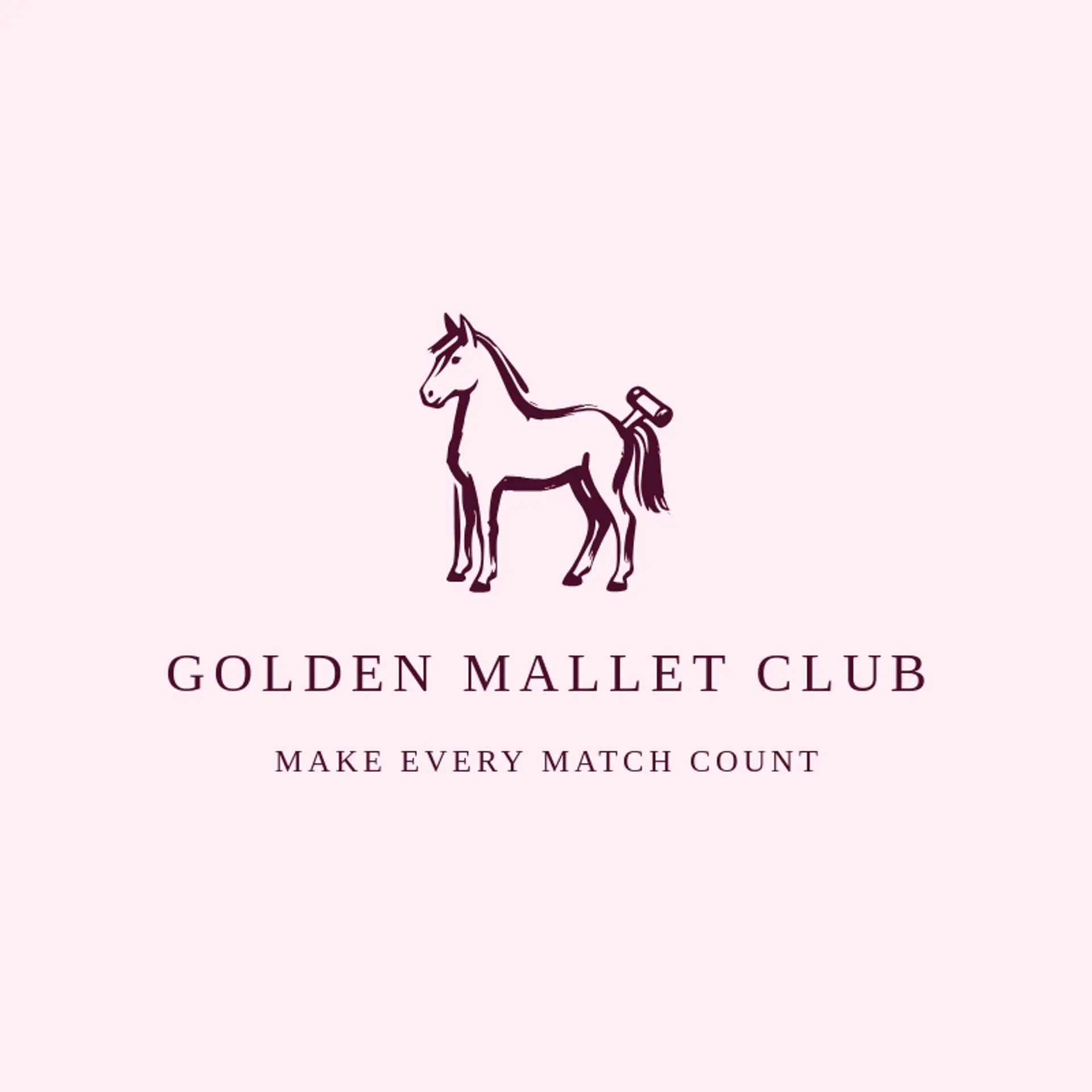 Golden Mallet Club logo for polo