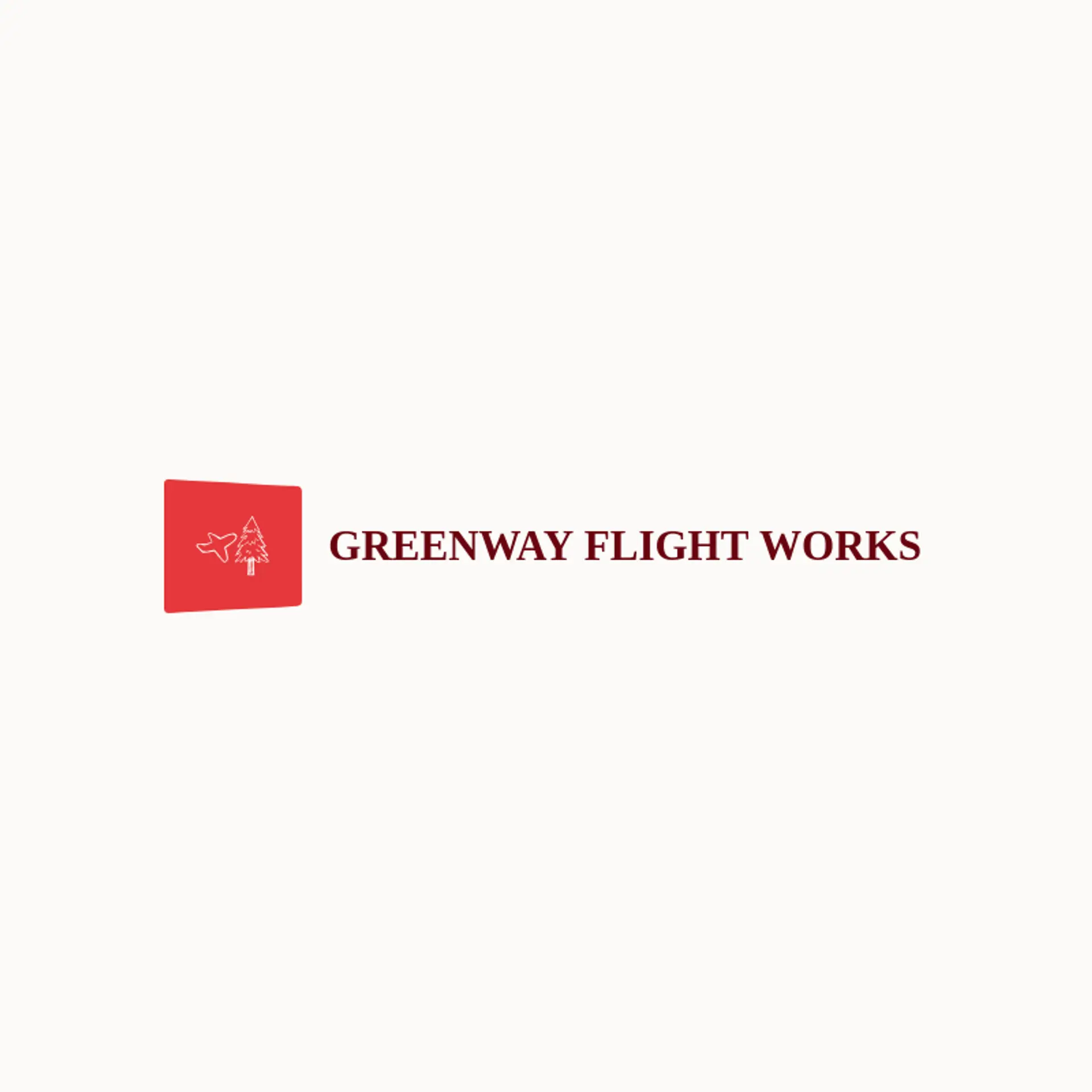 Greenway Flight Works logo for plane