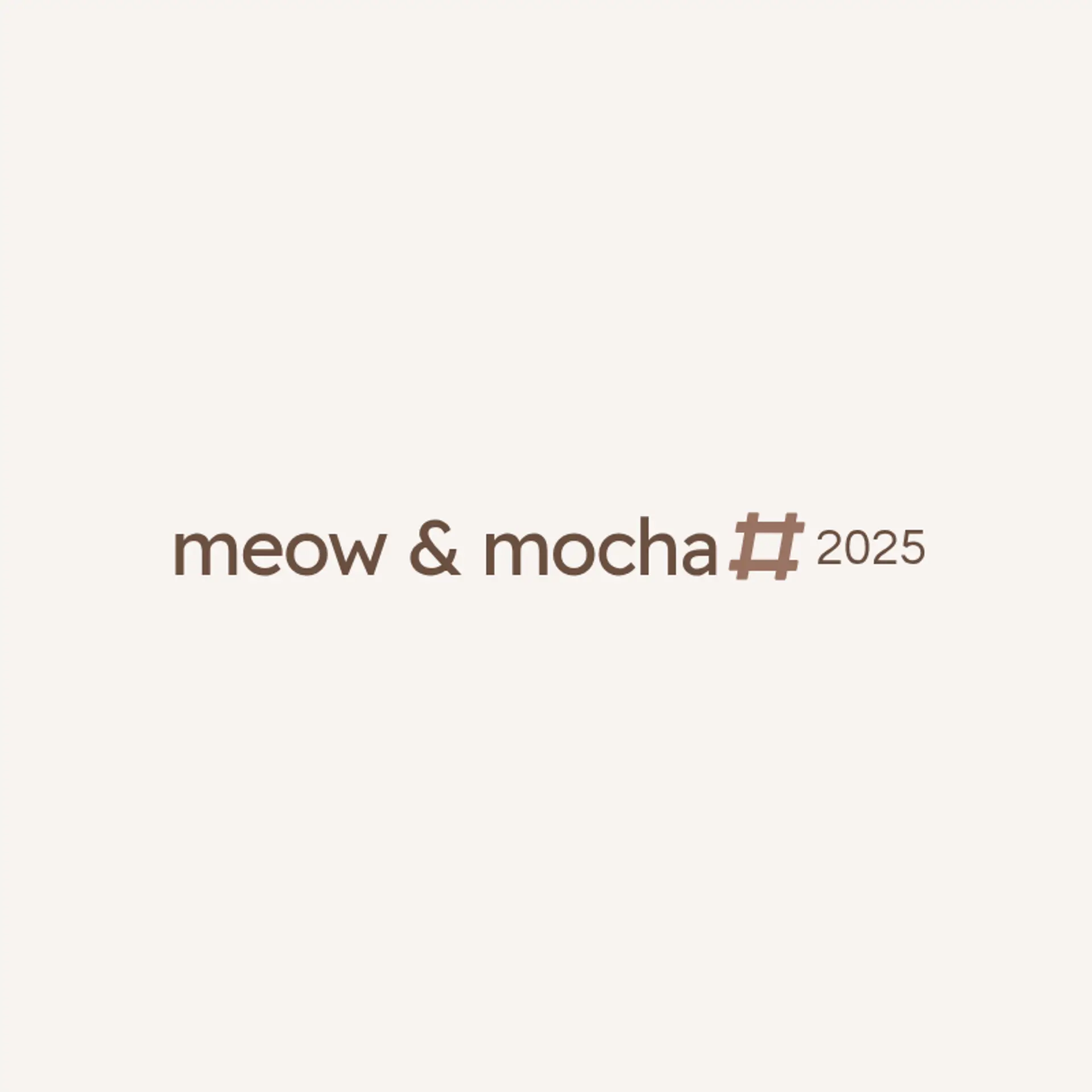 Meow & Mocha logo for cat cafe