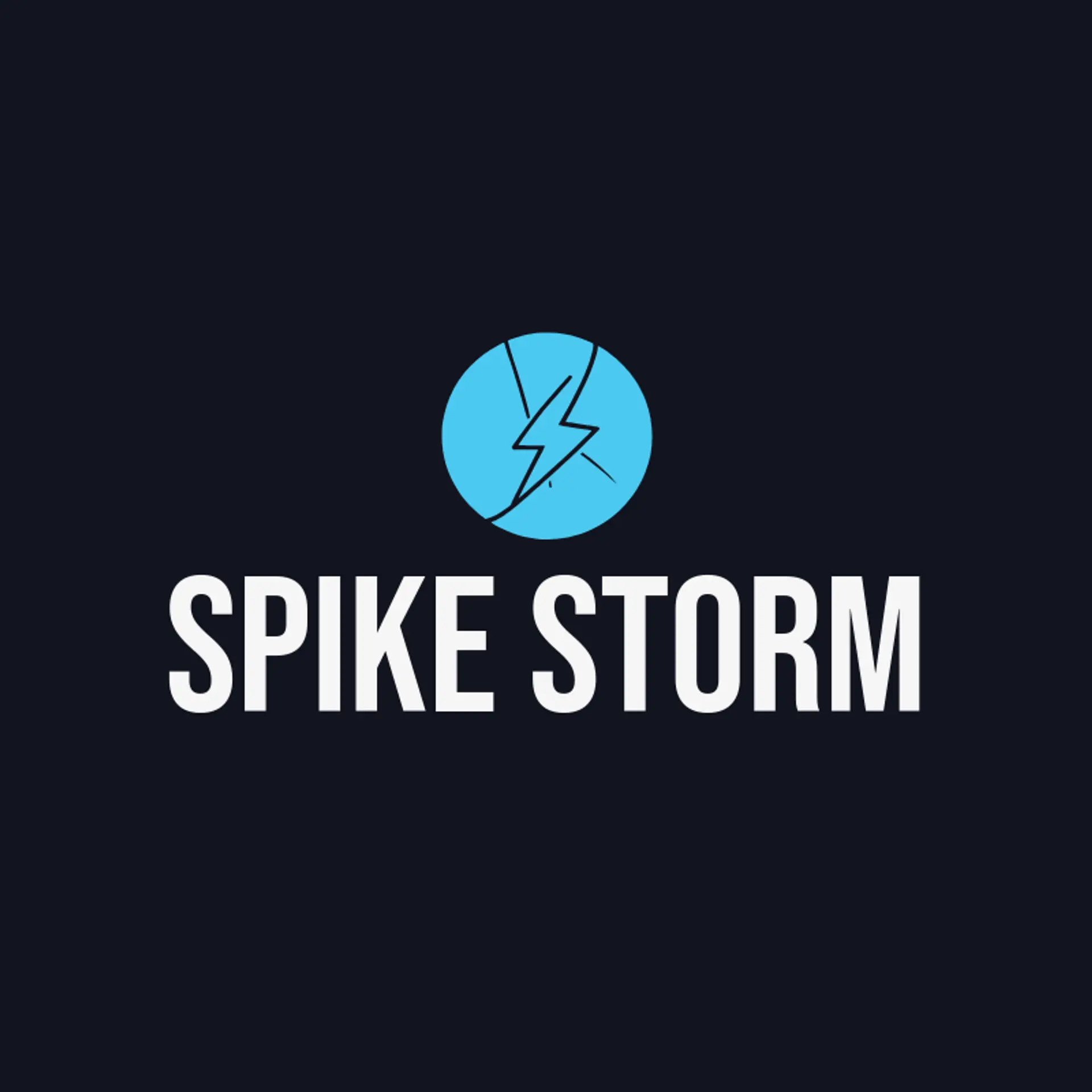 Spike Storm logo for volleyball