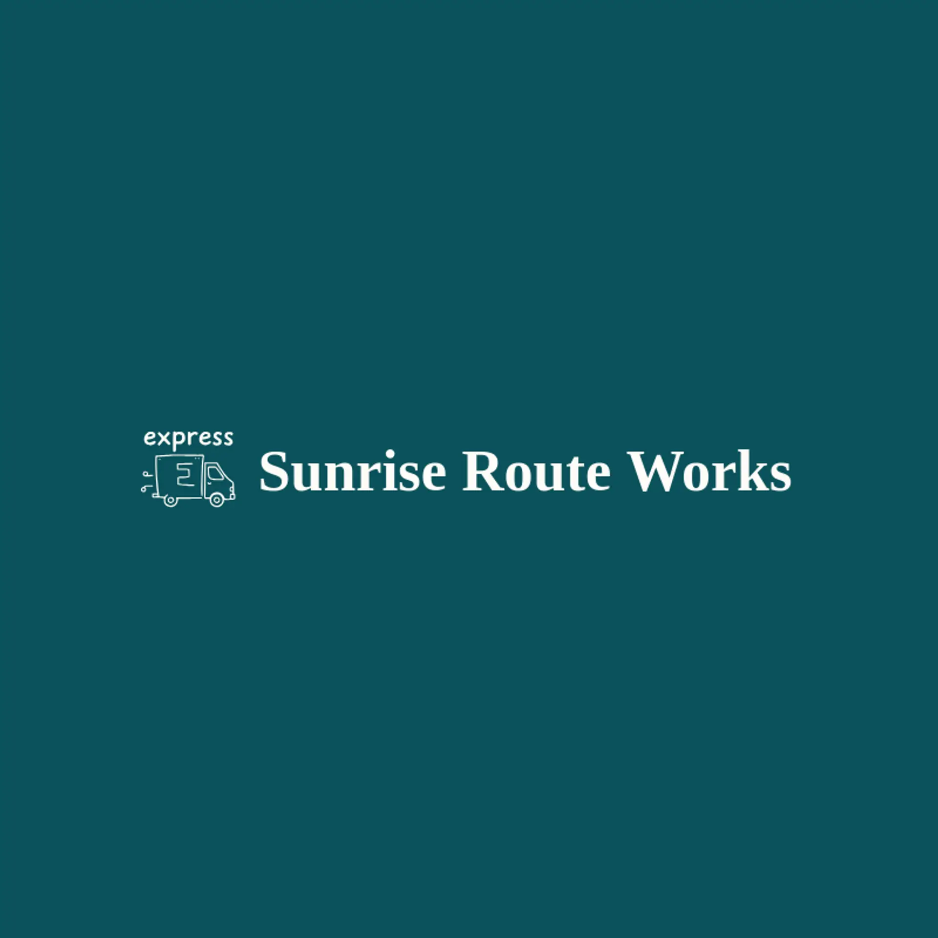 Sunrise Route Works logo for express