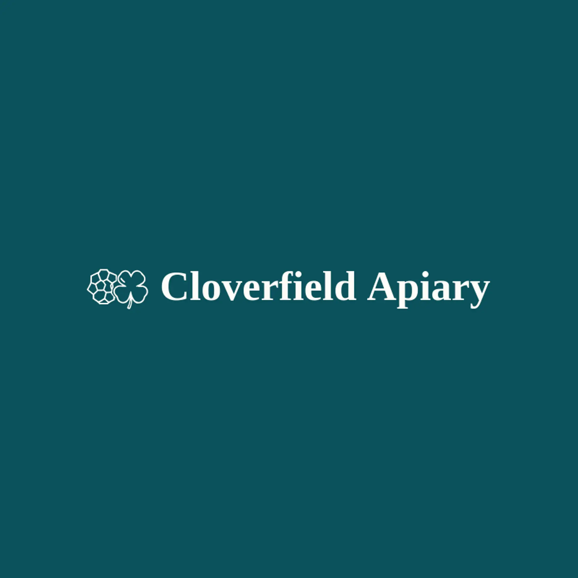 Cloverfield Apiary logo for honeycomb