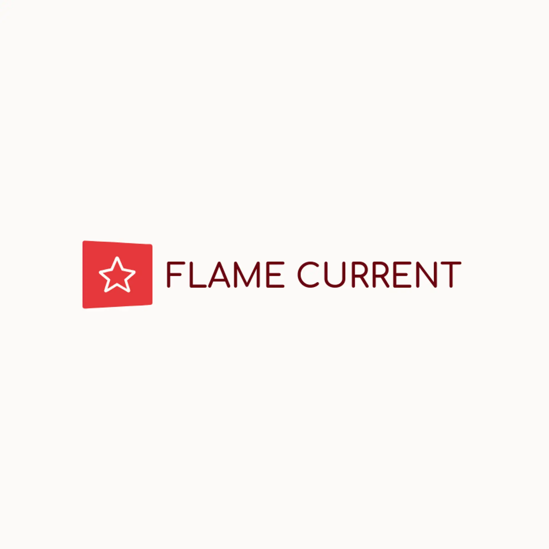 Flame Current logo for fire department