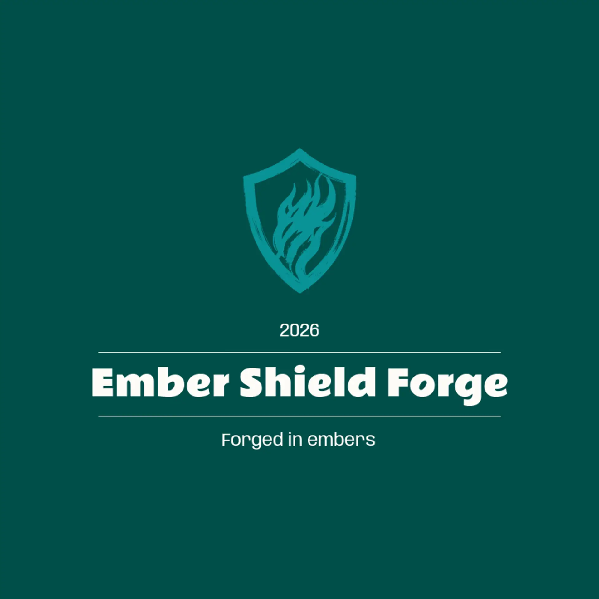 Ember Shield Forge logo for warrior