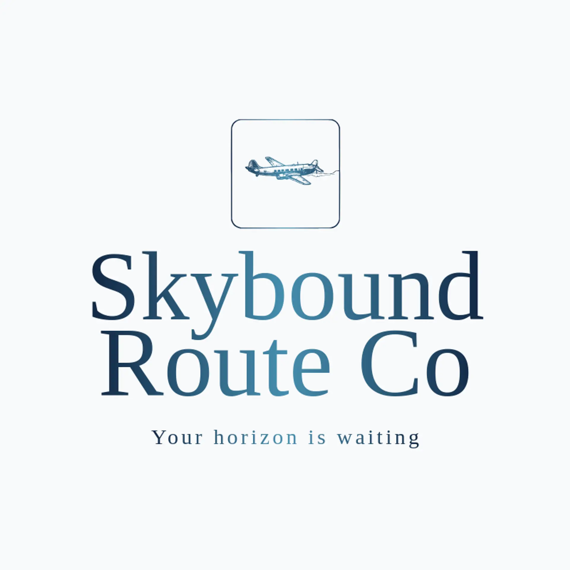 Skybound Route Co logo for plane