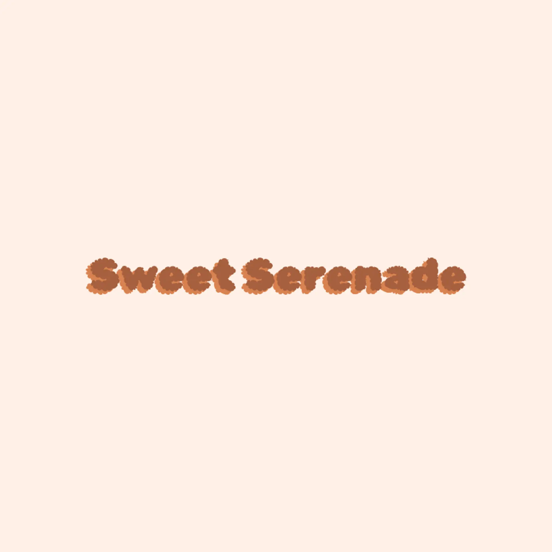 Sweet Serenade logo for cake