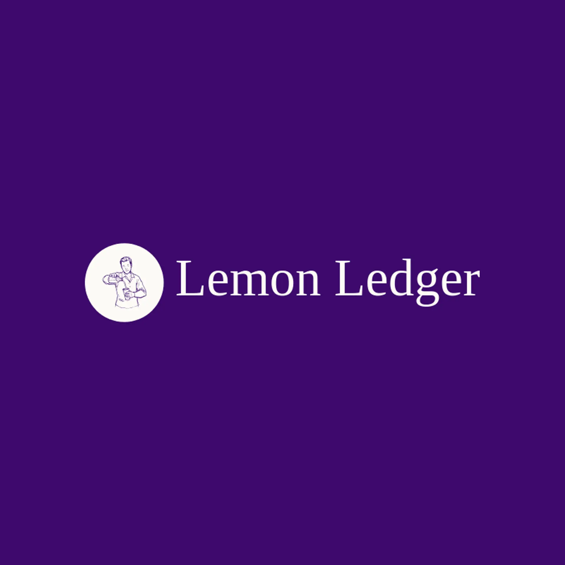 Lemon Ledger logo for bartender
